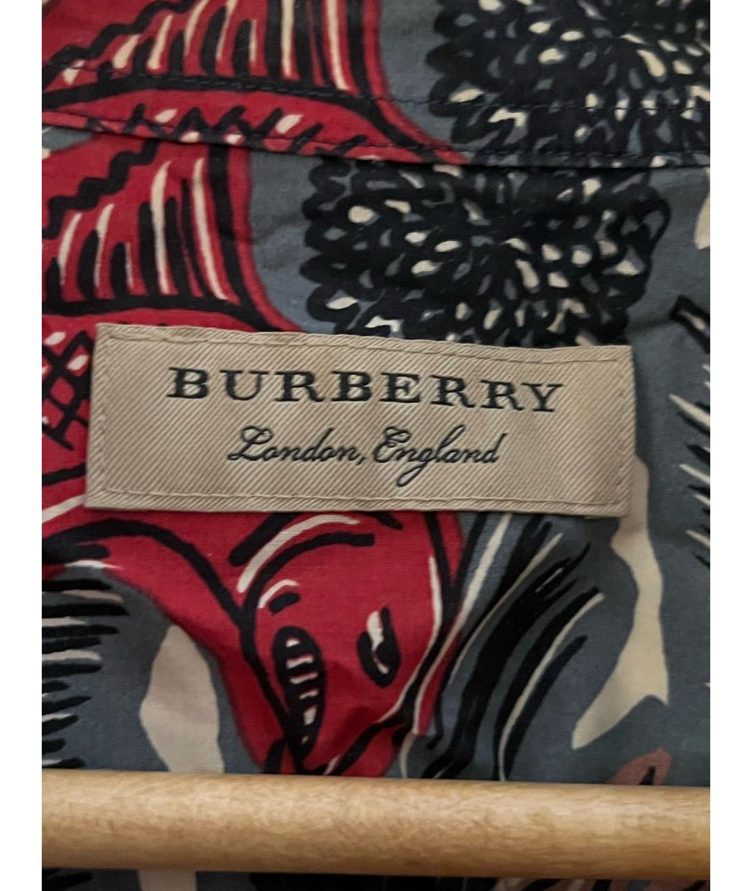BURBERRY Хлопковая кэжуал рубашка, фото 3