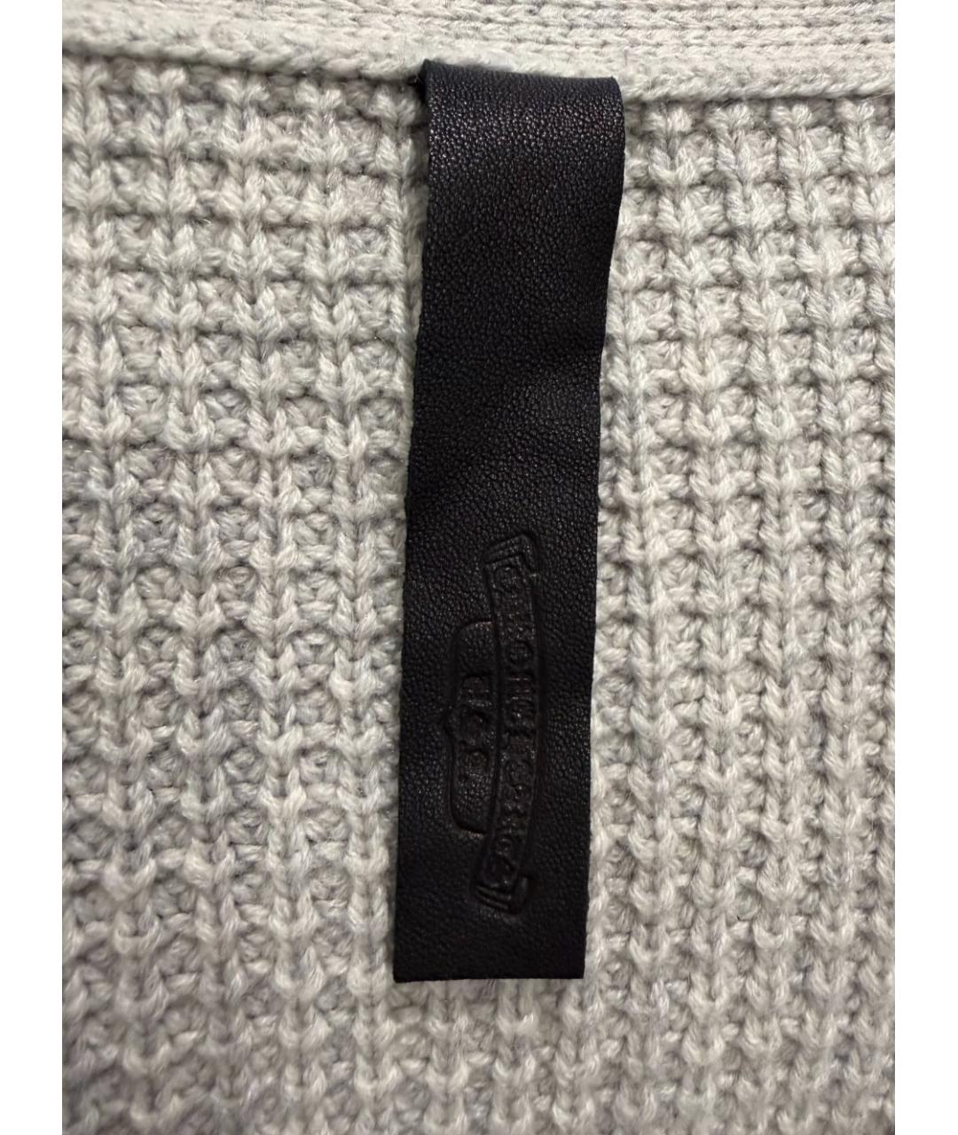 CHROME HEARTS Черный кашемировый кардиган, фото 3