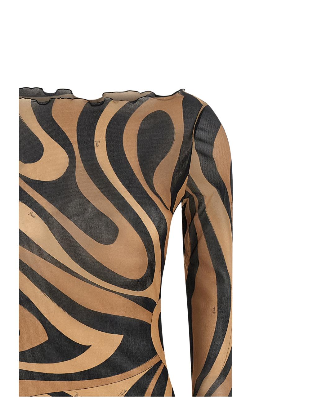 EMILIO PUCCI Мульти полиамидовое повседневное платье, фото 3