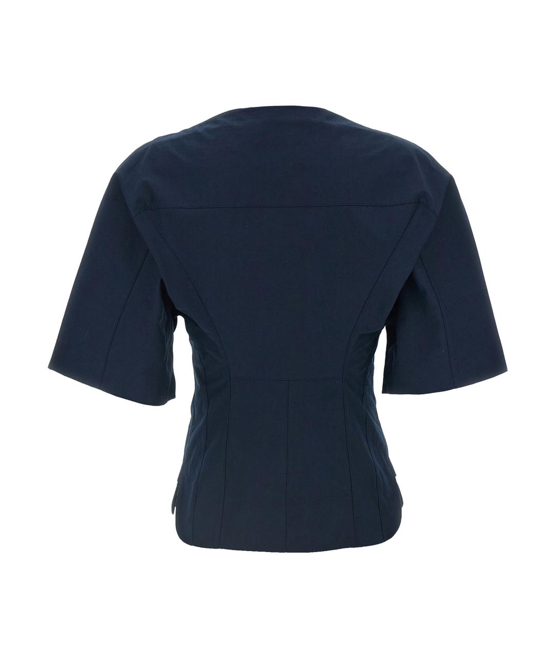 JACQUEMUS Синяя хлопковая блузы, фото 2