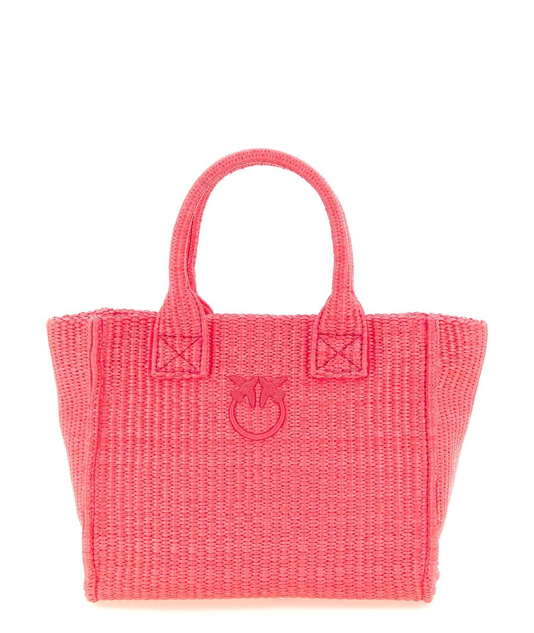 PINKO Фуксия синтетическая сумка тоут, фото 1