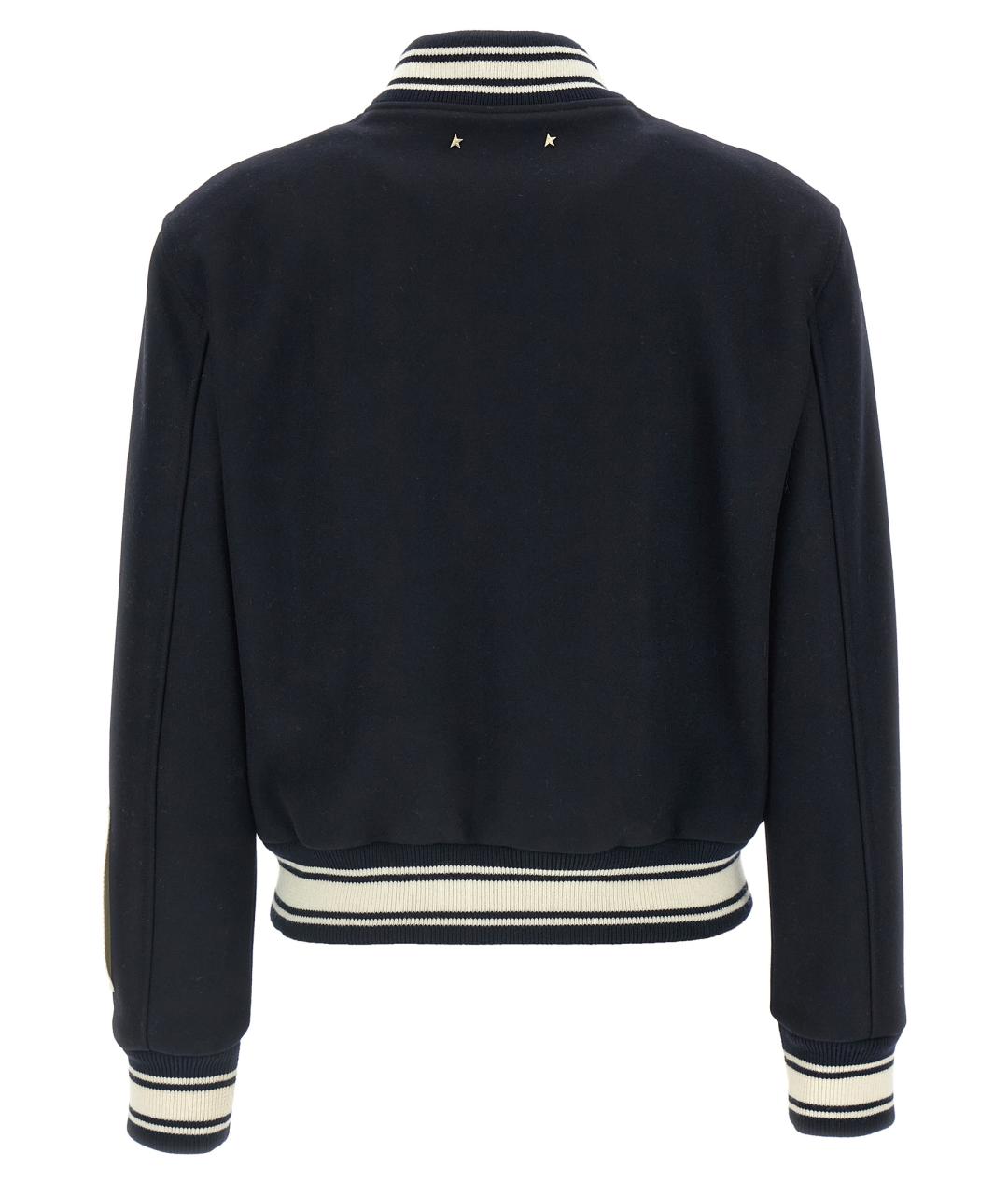 GOLDEN GOOSE DELUXE BRAND Синяя шерстяная куртка, фото 2