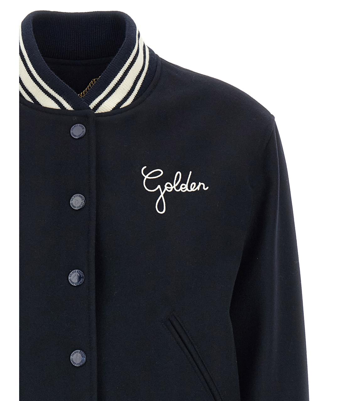 GOLDEN GOOSE DELUXE BRAND Синяя шерстяная куртка, фото 3