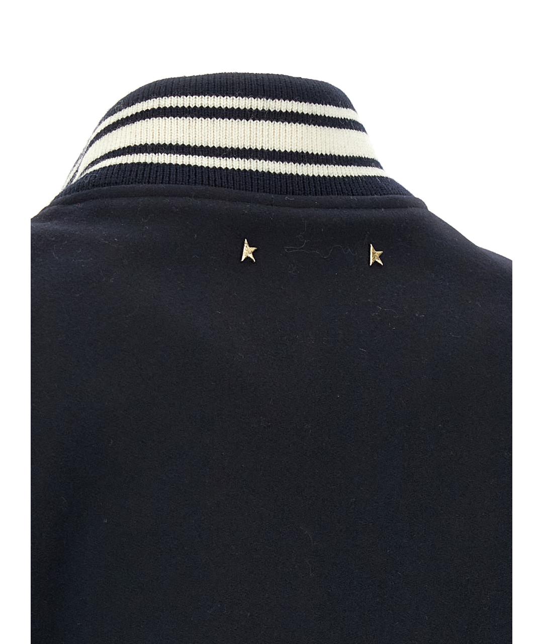 GOLDEN GOOSE DELUXE BRAND Синяя шерстяная куртка, фото 5