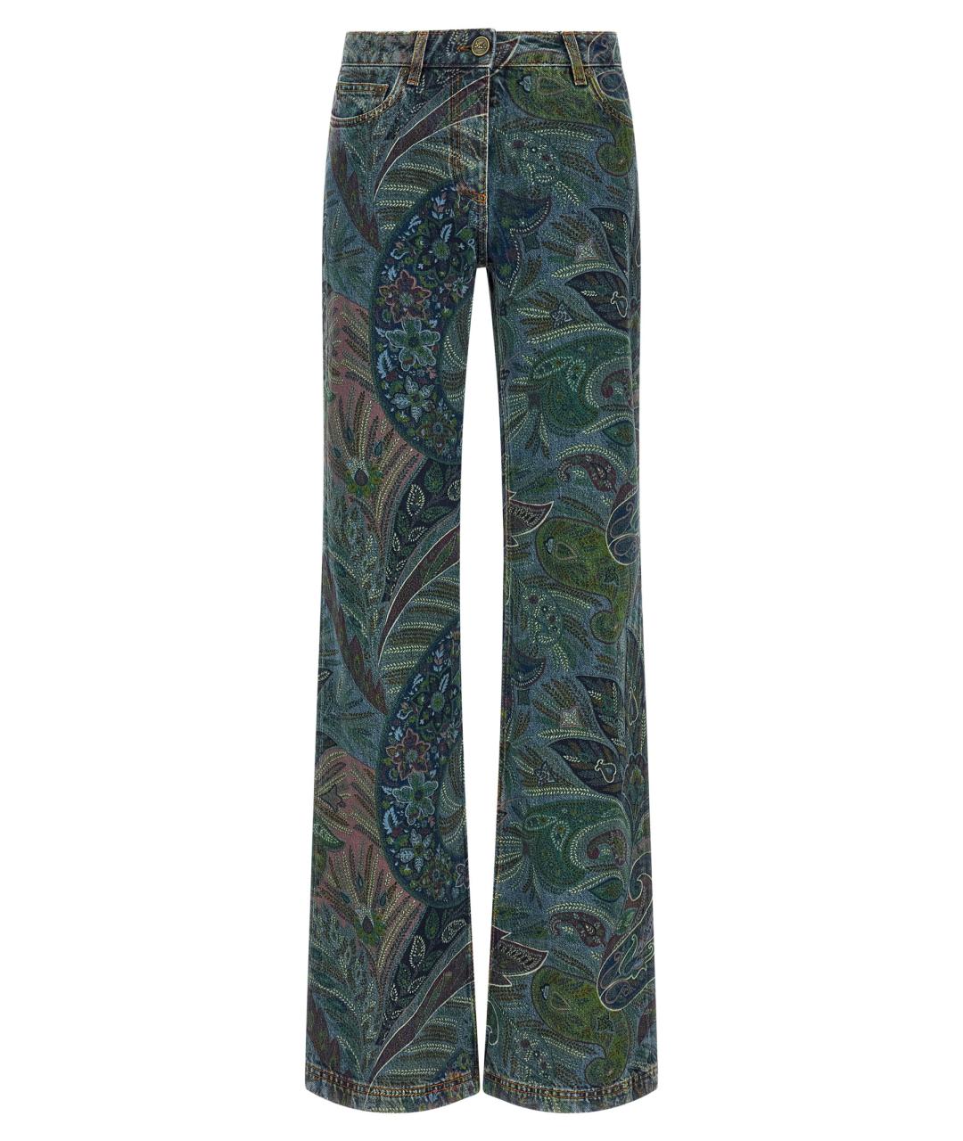 ETRO Синие хлопковые прямые джинсы, фото 1