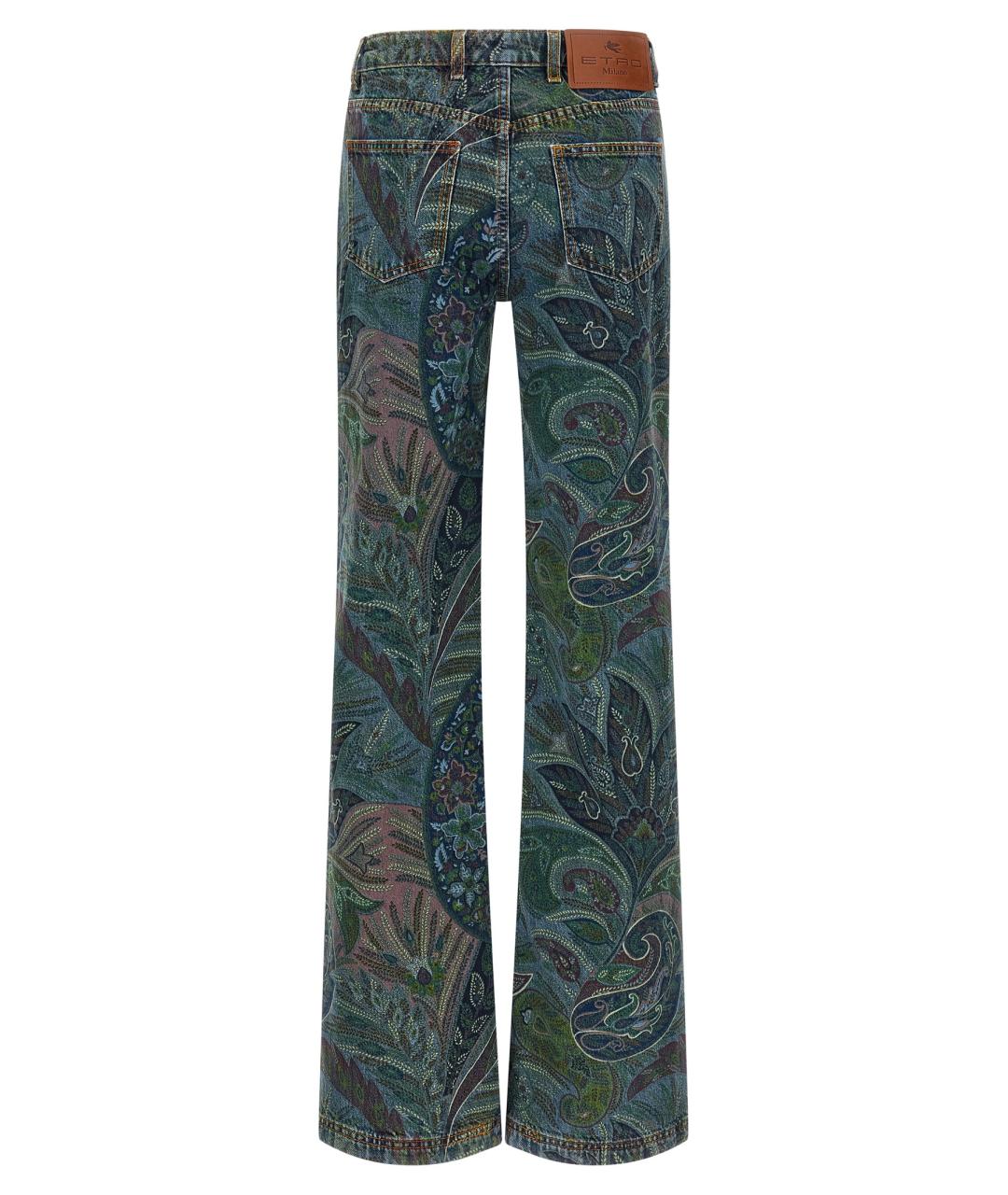 ETRO Синие хлопковые прямые джинсы, фото 2