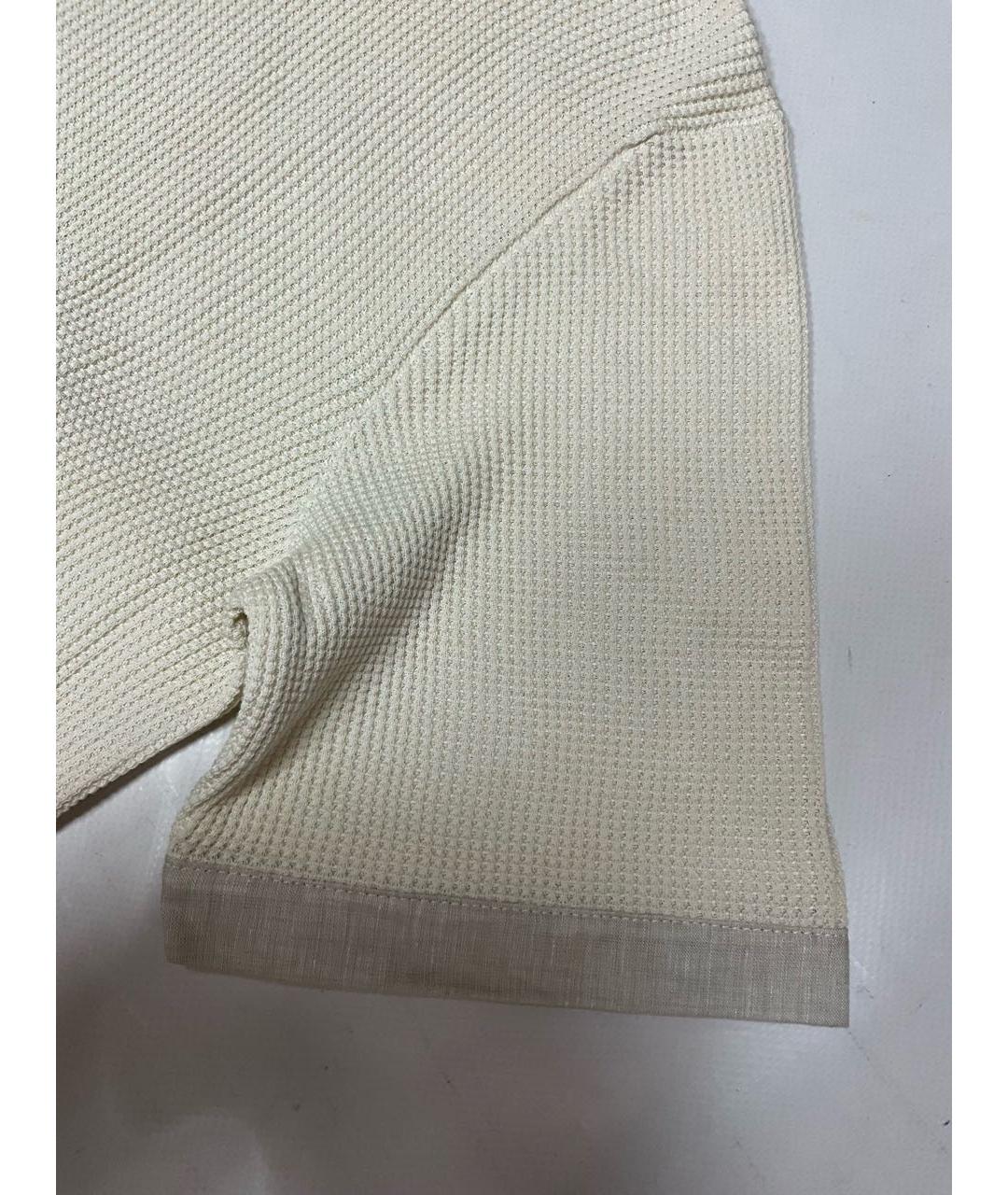 LORO PIANA Бежевый хлопковый джемпер / свитер, фото 5