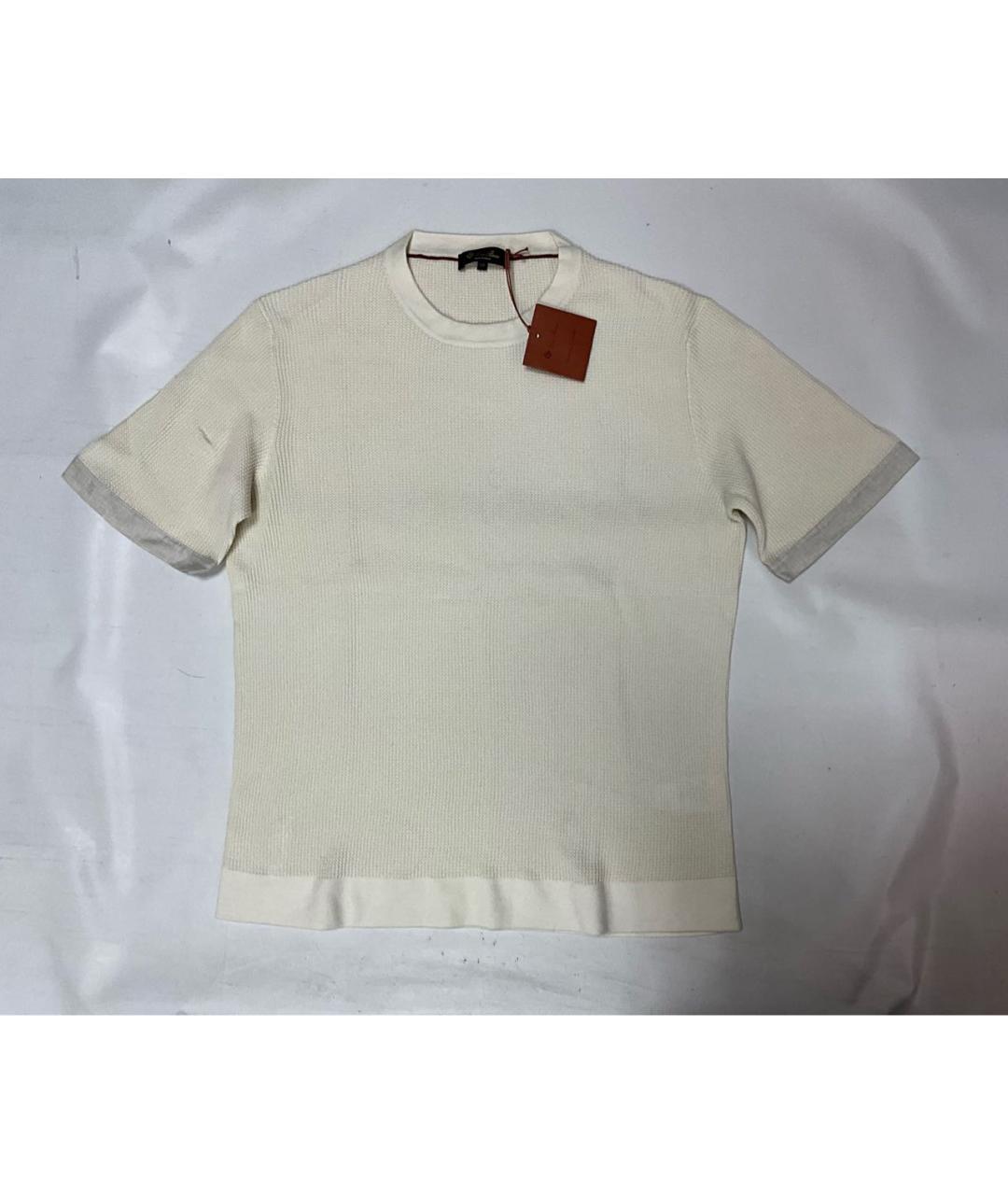 LORO PIANA Бежевый хлопковый джемпер / свитер, фото 9