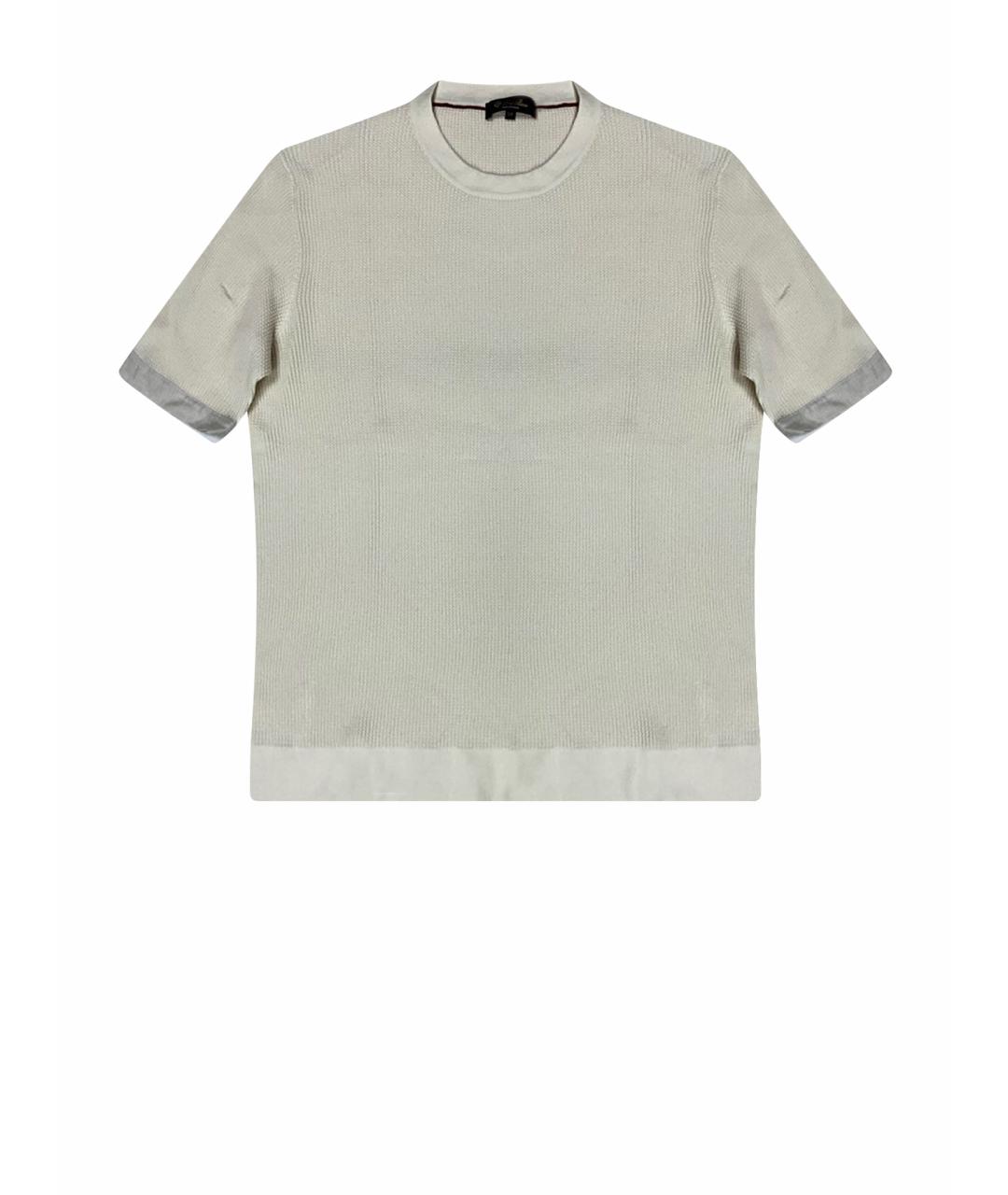 LORO PIANA Бежевый хлопковый джемпер / свитер, фото 1