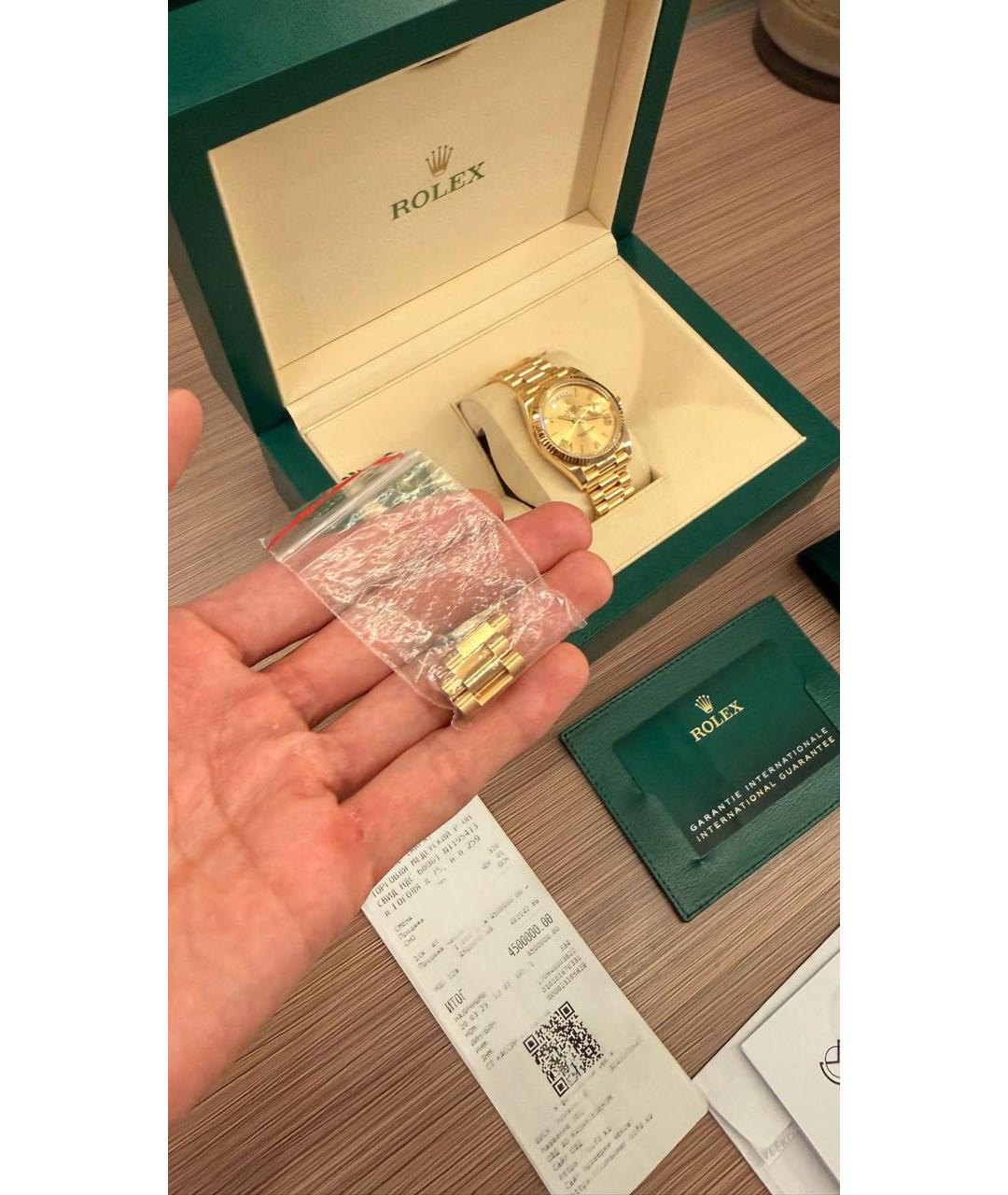 ROLEX Золотые часы из желтого золота, фото 6