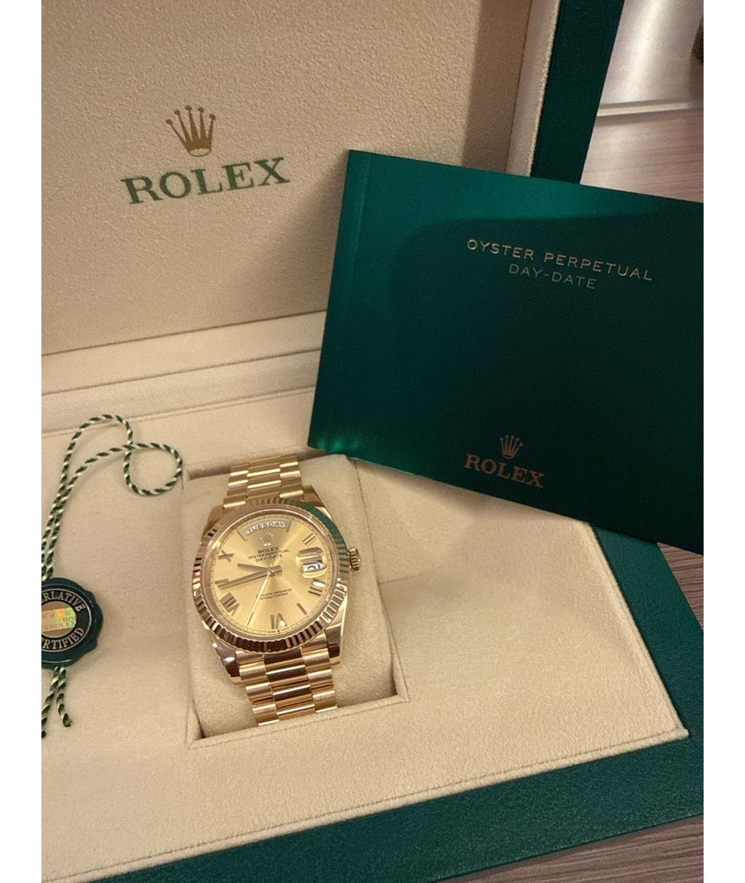 ROLEX Золотые часы из желтого золота, фото 8