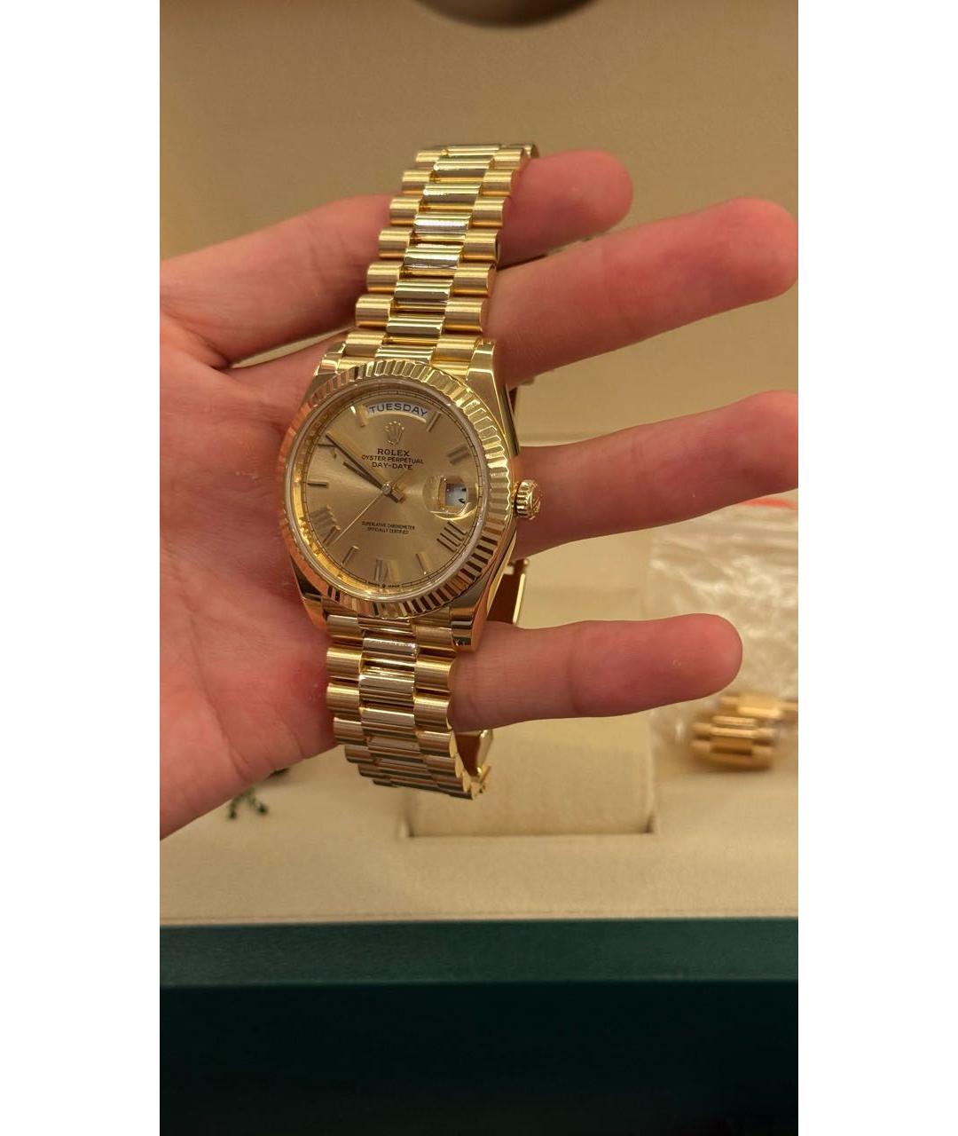 ROLEX Золотые часы из желтого золота, фото 2