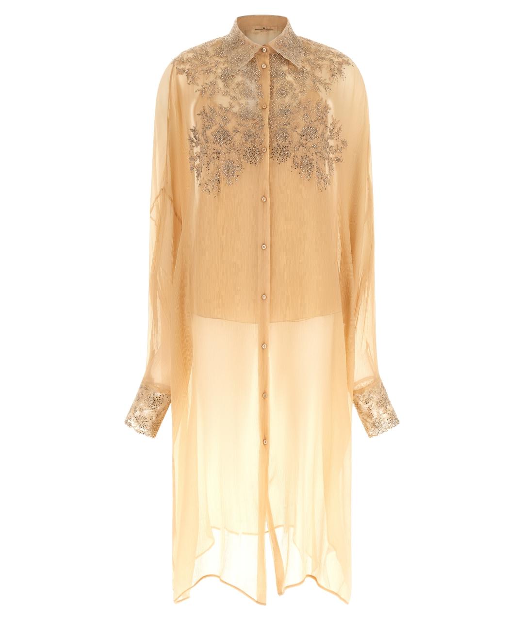 ERMANNO SCERVINO Оранжевое шелковое повседневное платье, фото 1