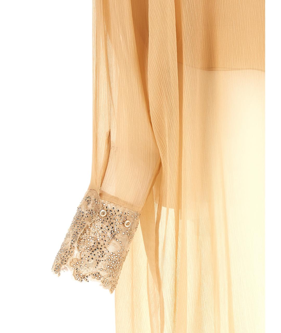 ERMANNO SCERVINO Оранжевое шелковое повседневное платье, фото 4