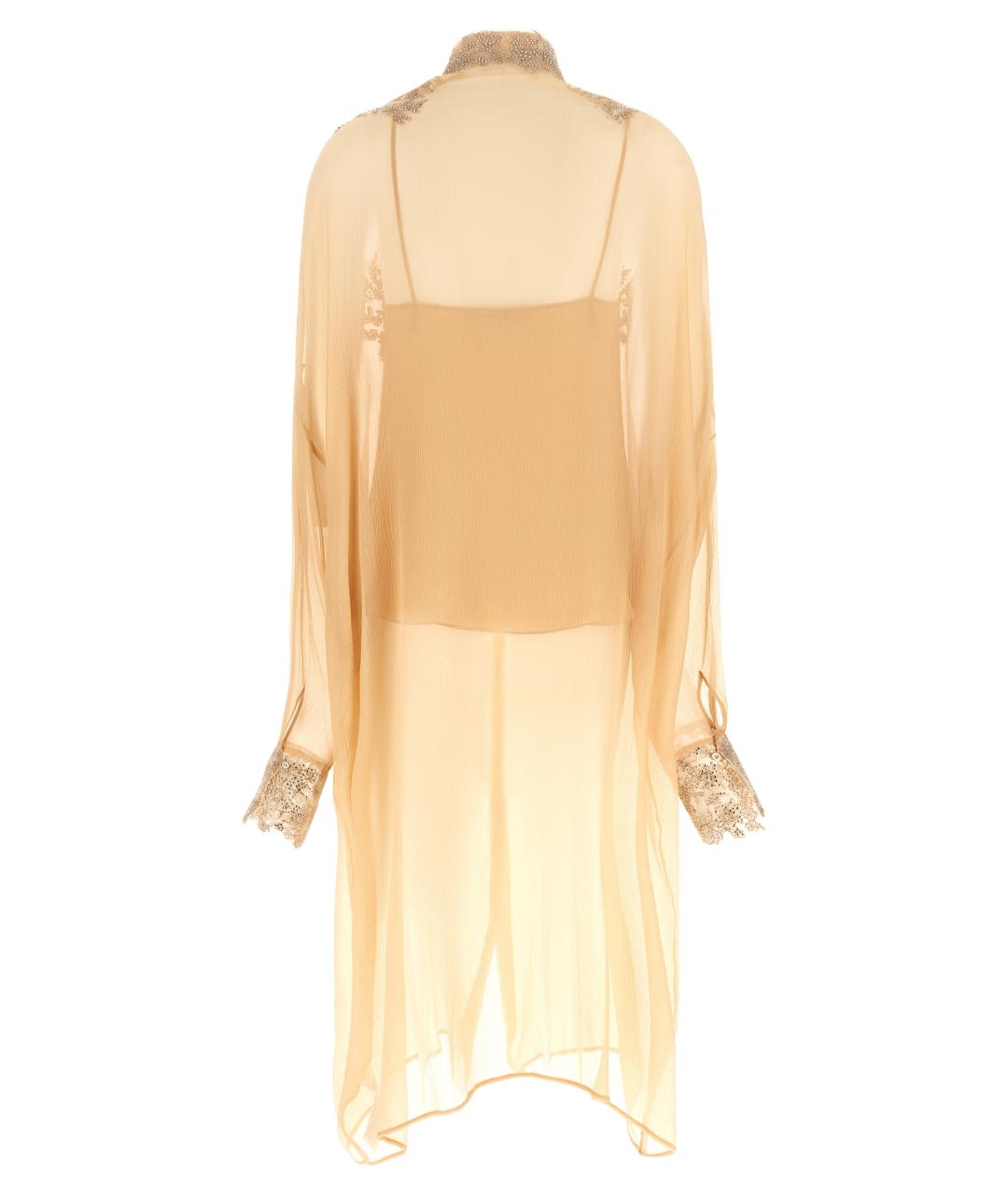 ERMANNO SCERVINO Оранжевое шелковое повседневное платье, фото 2