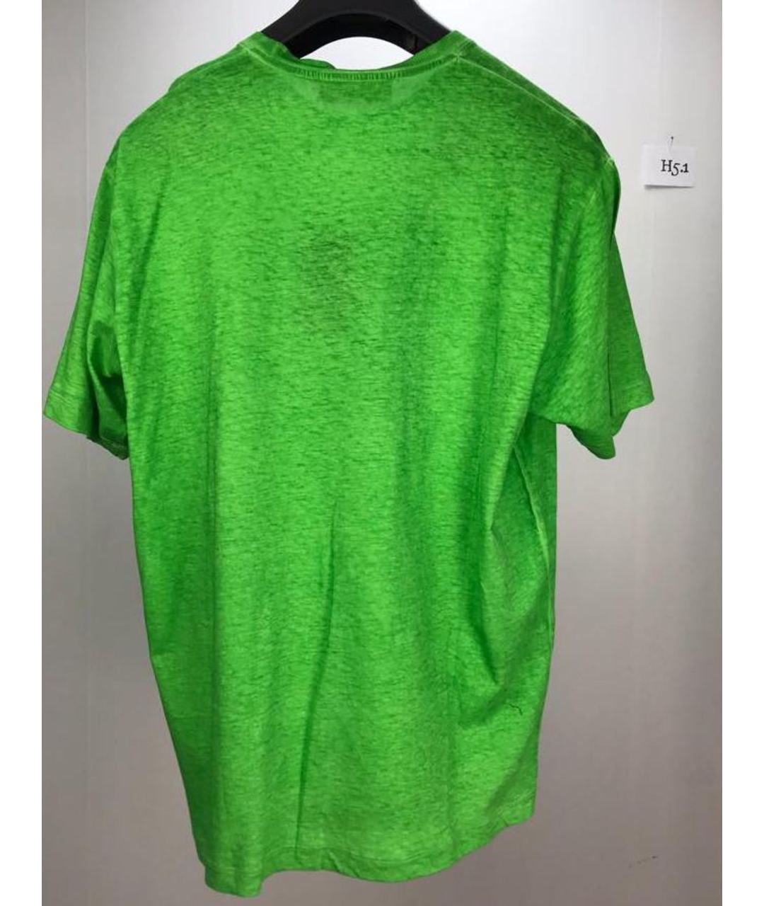 DSQUARED2 Зеленая хлопковая футболка, фото 2