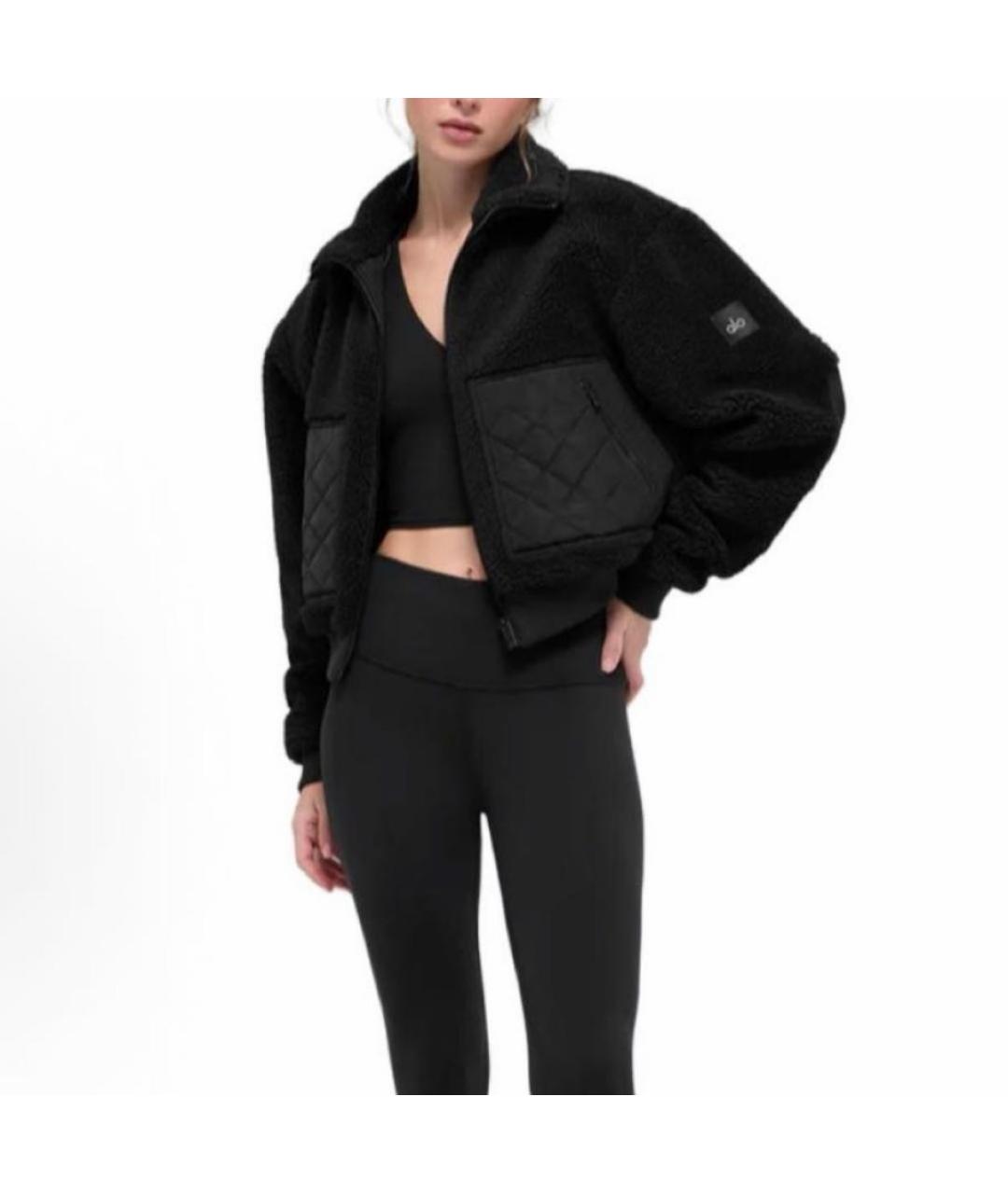 ALO YOGA Черная полиэстеровая куртка, фото 6