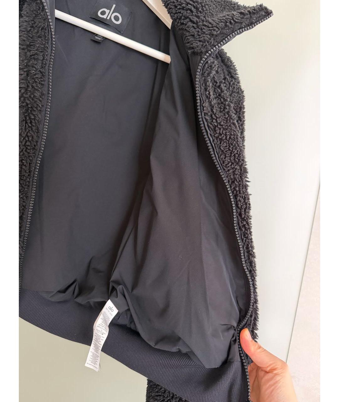 ALO YOGA Черная полиэстеровая куртка, фото 5