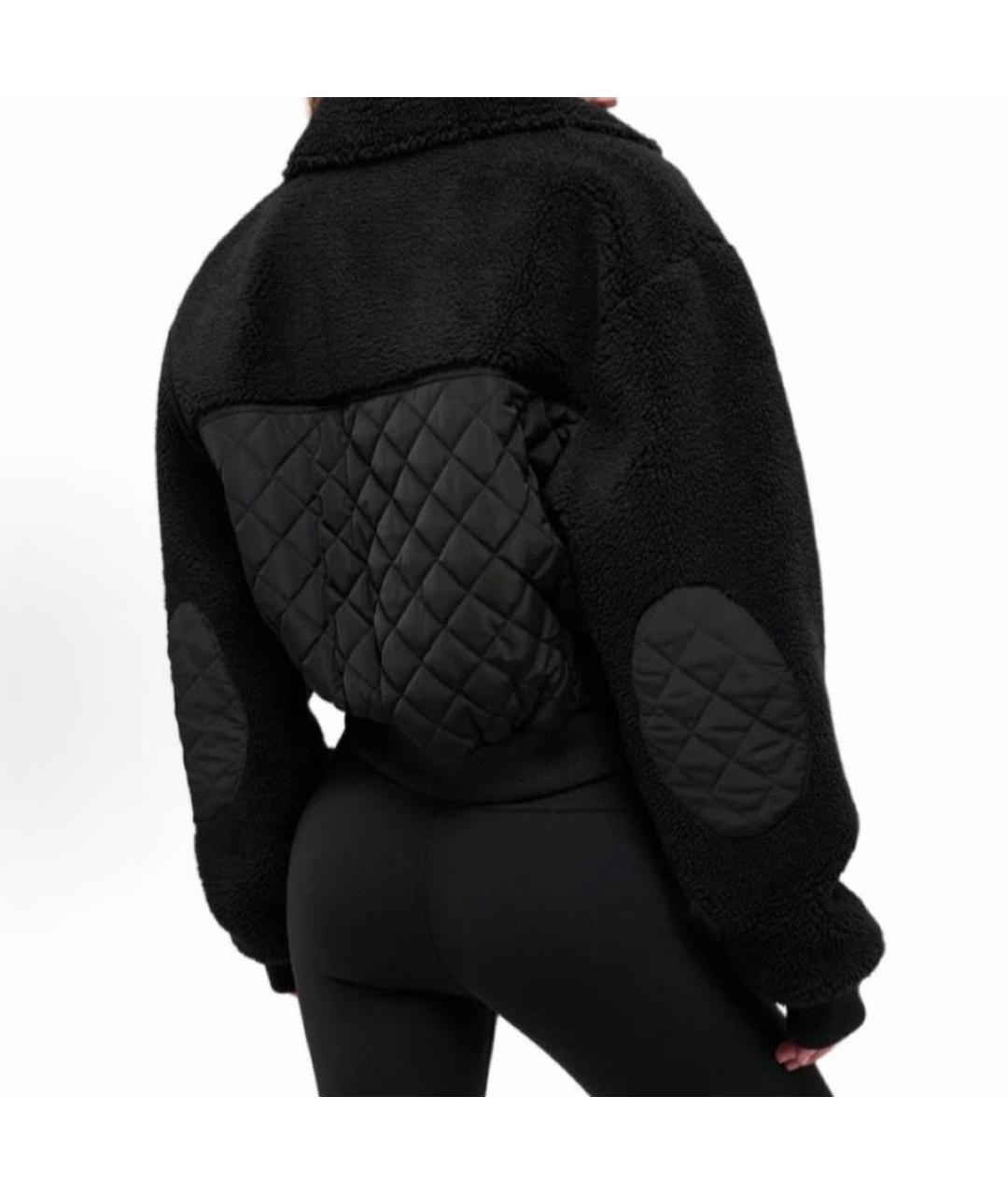 ALO YOGA Черная полиэстеровая куртка, фото 7
