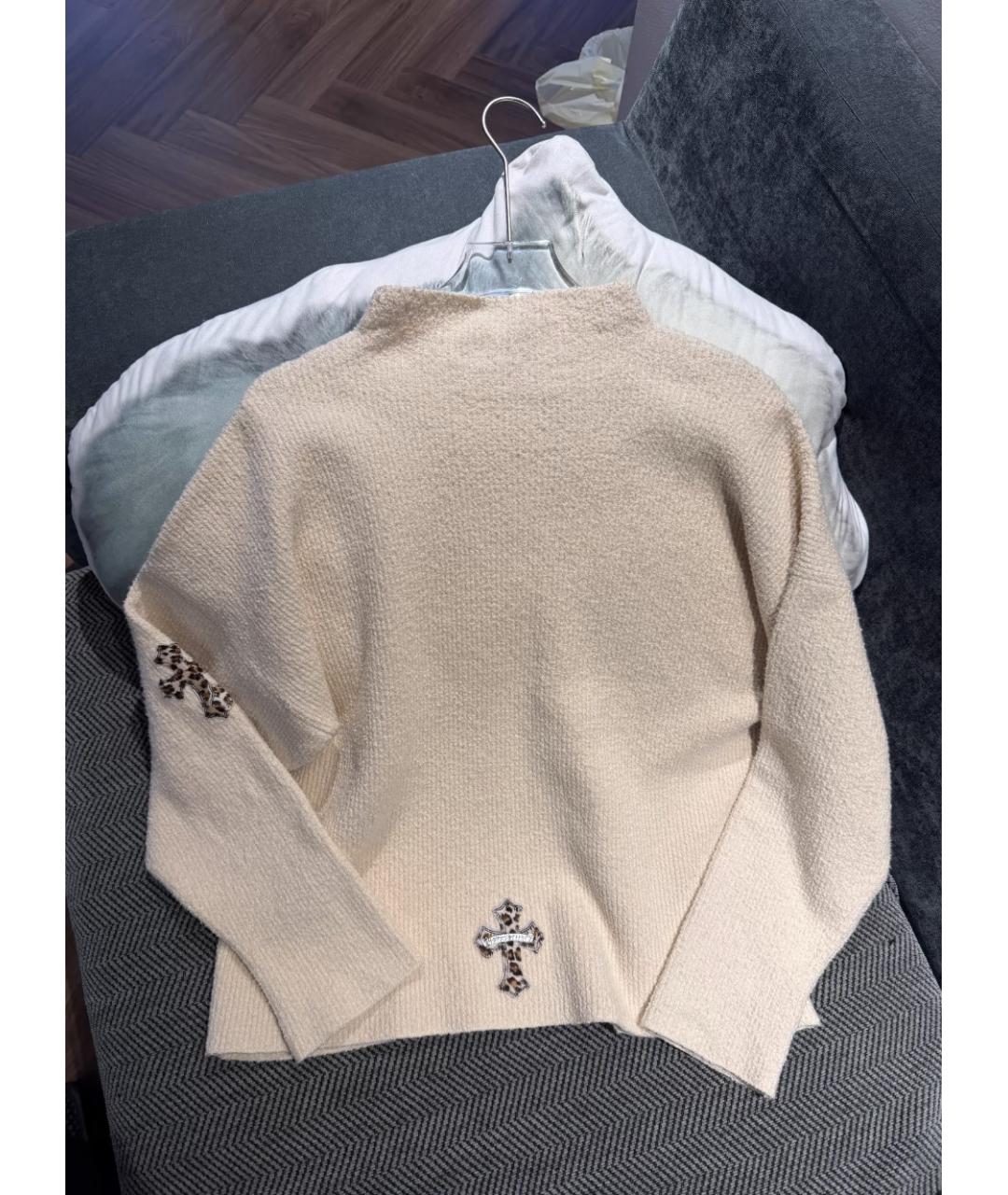 CHROME HEARTS Бежевый джемпер / свитер, фото 3