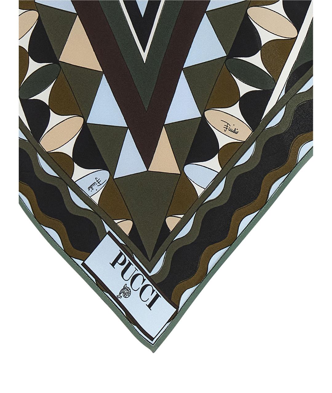 EMILIO PUCCI Мульти шелковая майка, фото 4