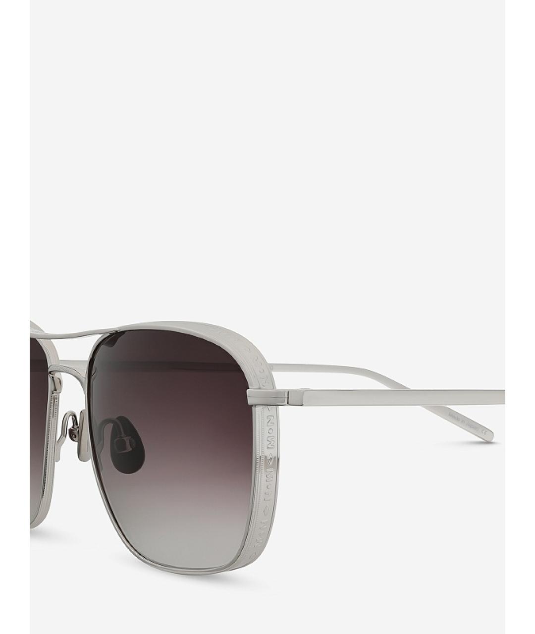MATSUDA Серые металлические солнцезащитные очки, фото 4