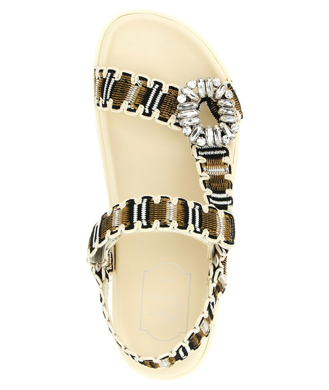 ROGER VIVIER Мульти синтетические босоножки, фото 4