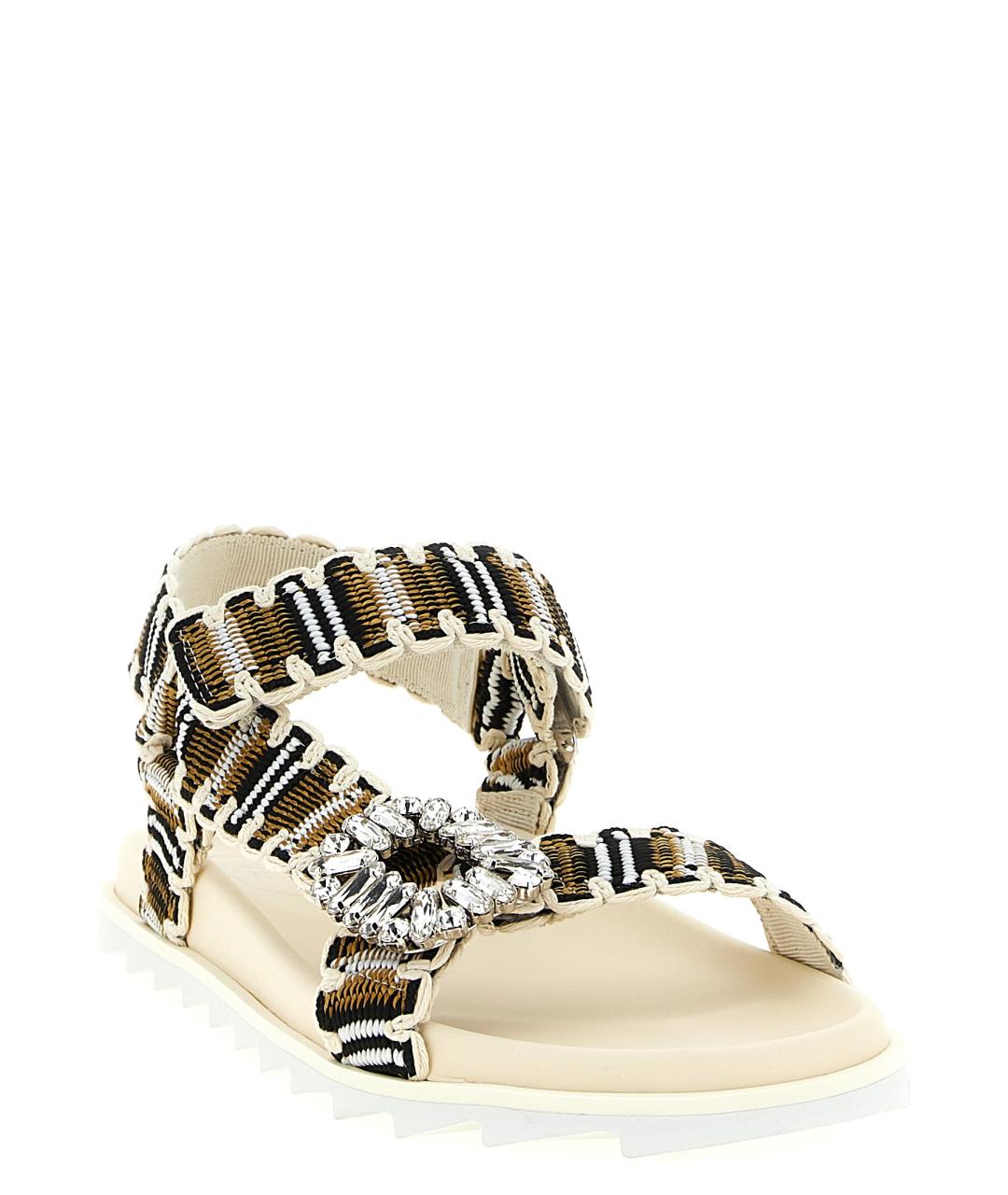 ROGER VIVIER Мульти синтетические босоножки, фото 2