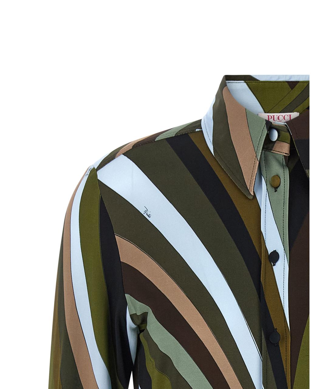 EMILIO PUCCI Мульти вискозная рубашка, фото 3