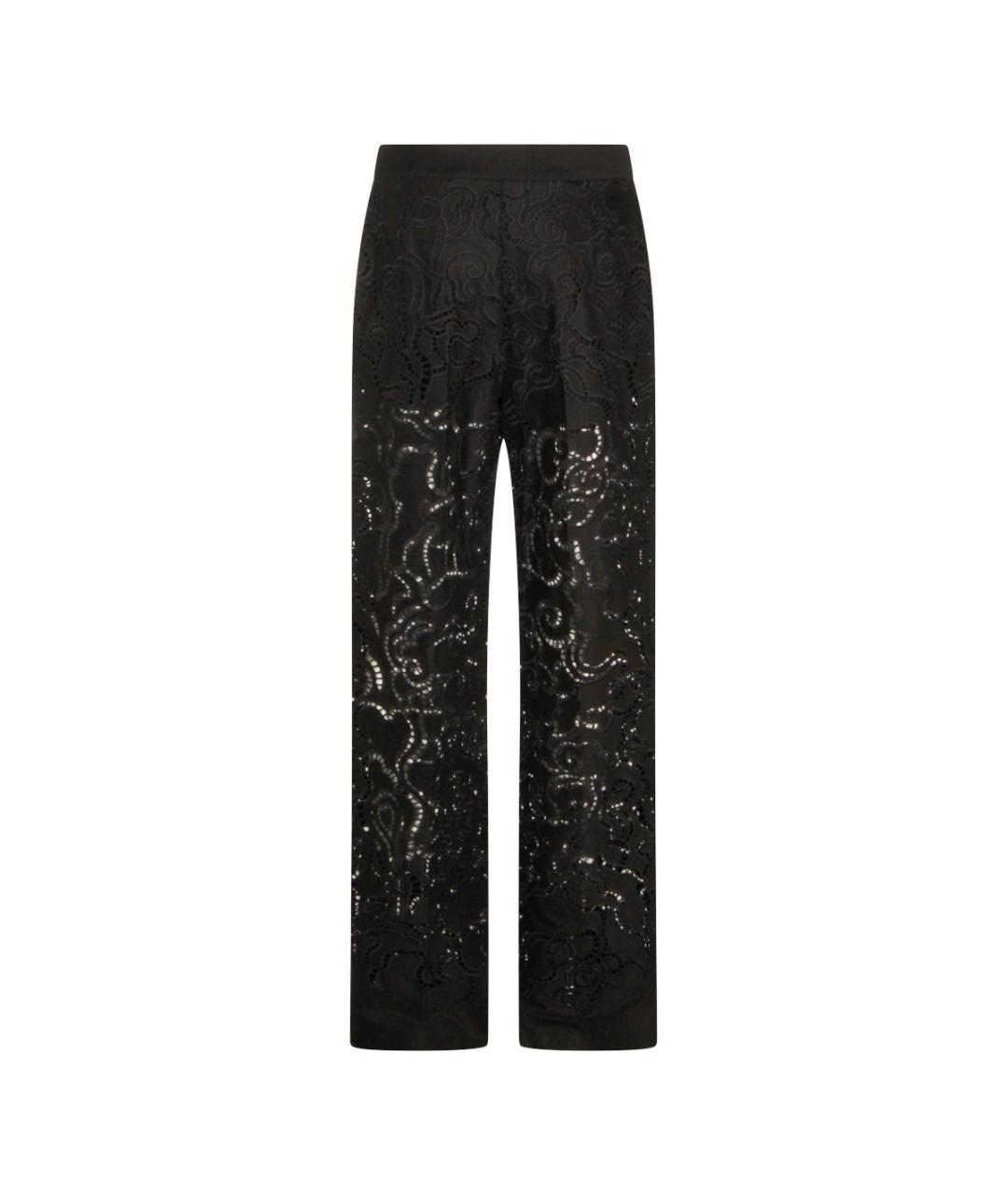 NISSA Черные полиэстеровые прямые брюки, фото 2