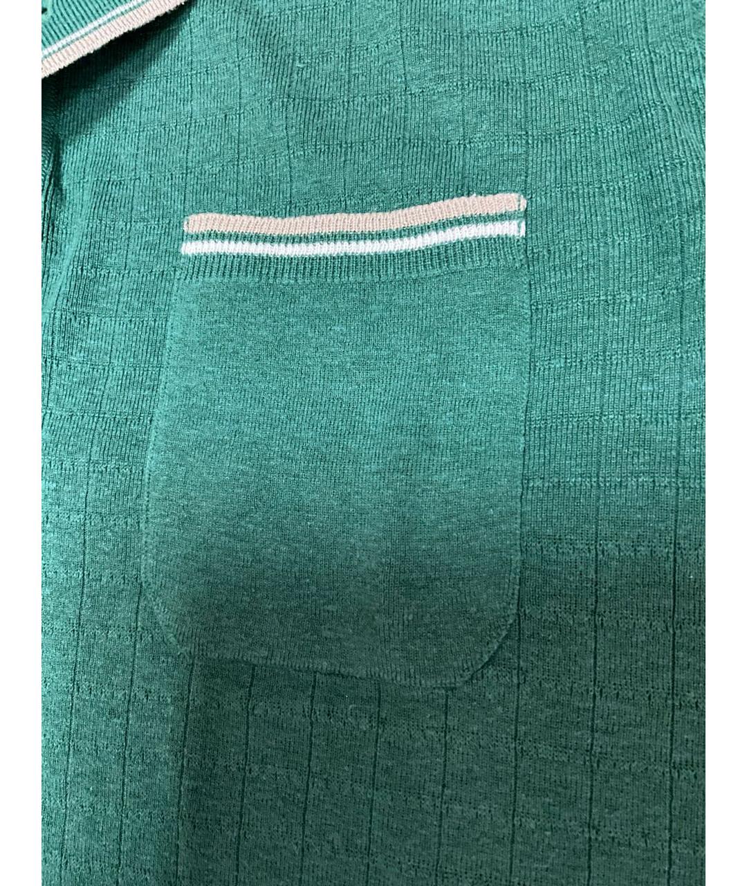 LORO PIANA Зеленые поло с коротким рукавом, фото 6