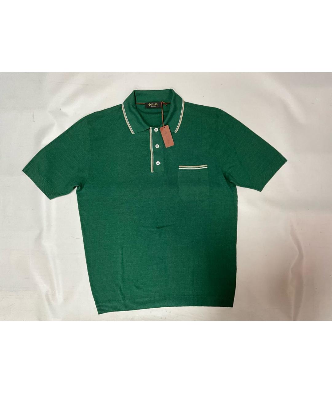 LORO PIANA Зеленые поло с коротким рукавом, фото 9