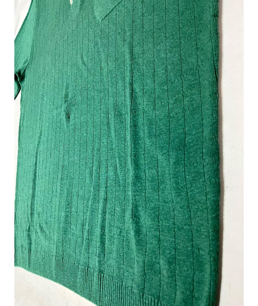 LORO PIANA Зеленые поло с коротким рукавом, фото 3