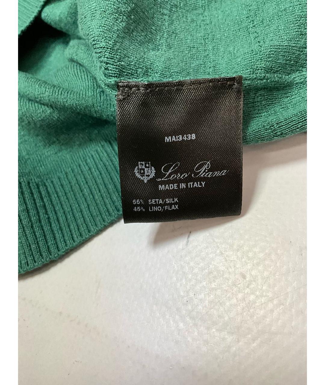 LORO PIANA Зеленые поло с коротким рукавом, фото 7