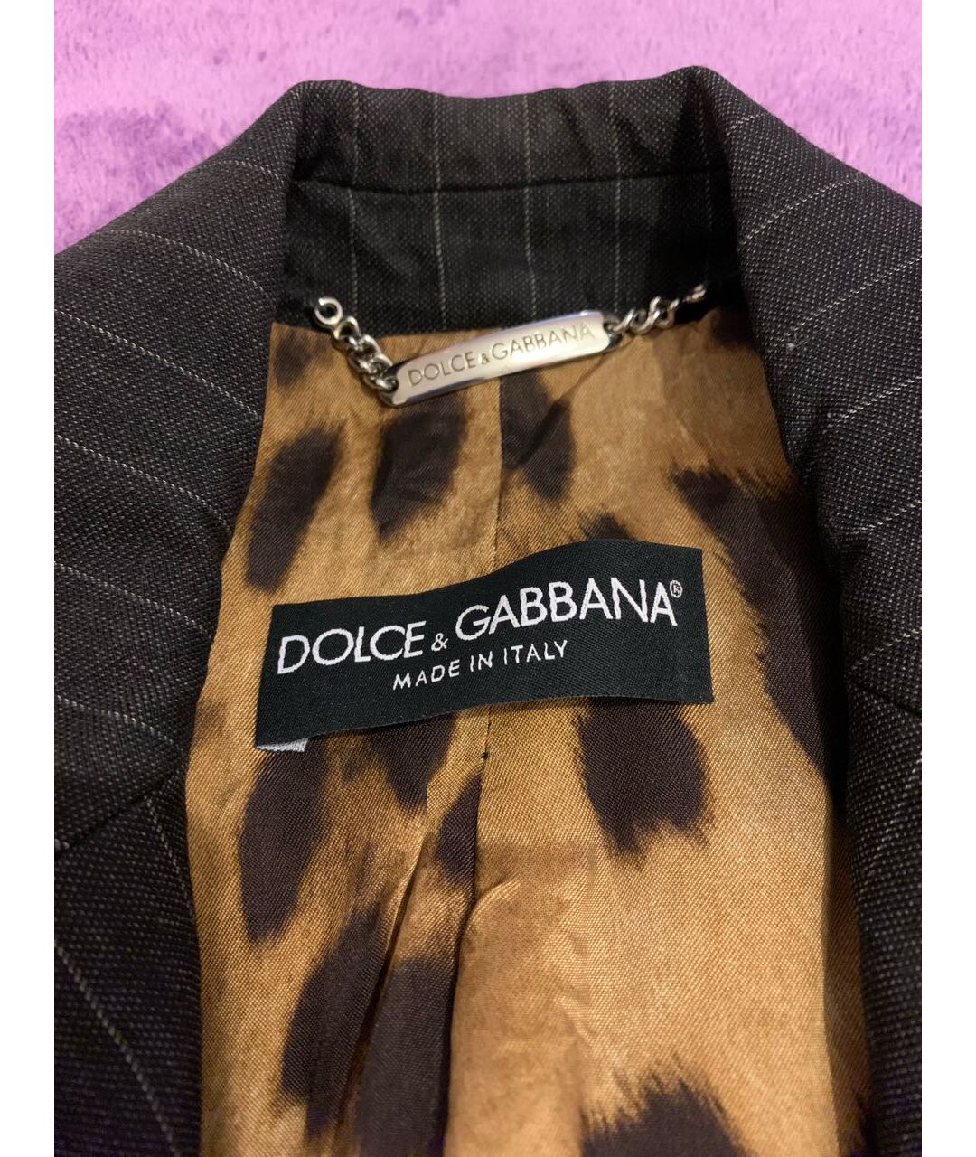 DOLCE&GABBANA Антрацитовый шерстяной жакет/пиджак, фото 3