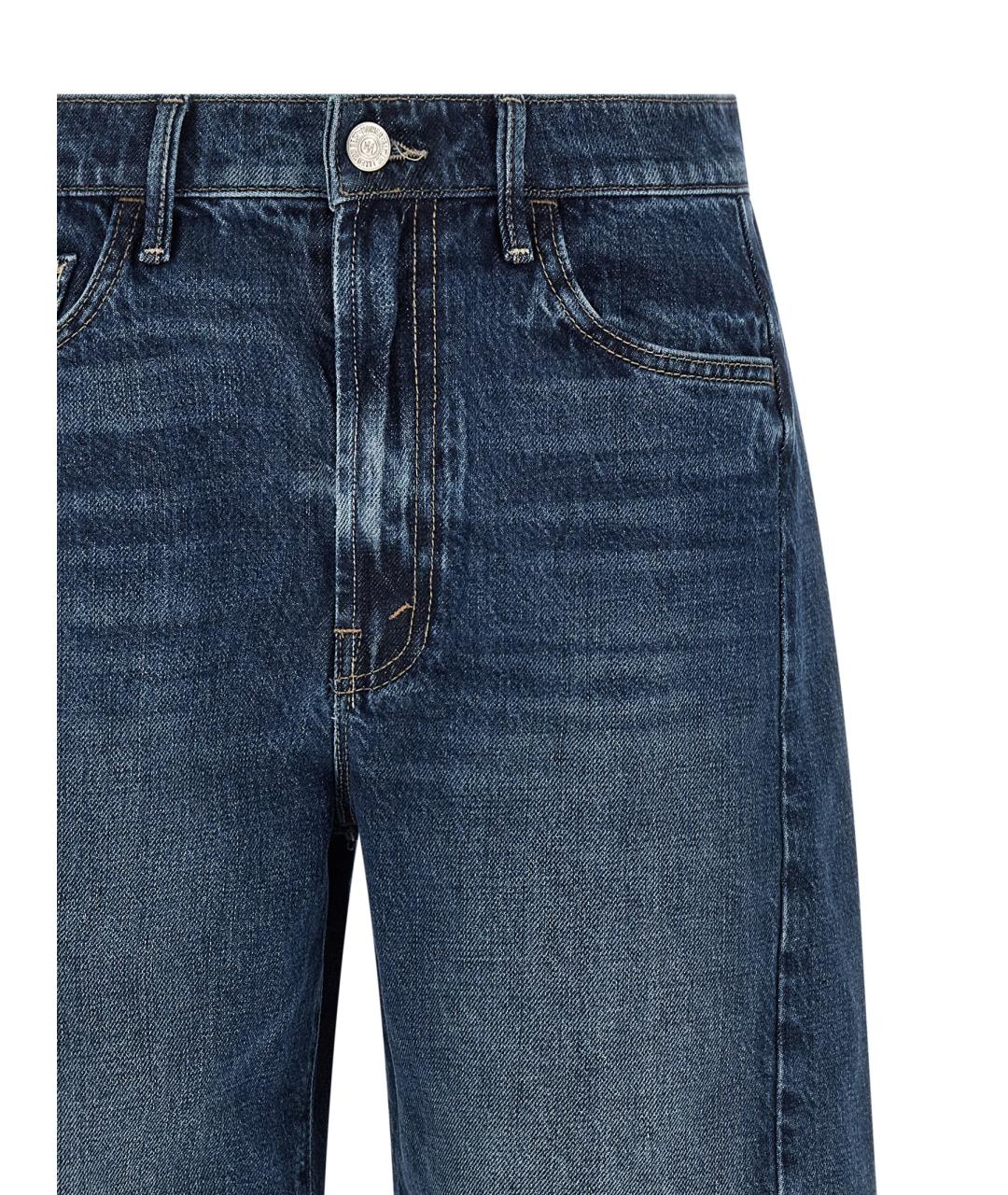 MOTHER Синие хлопковые шорты, фото 3