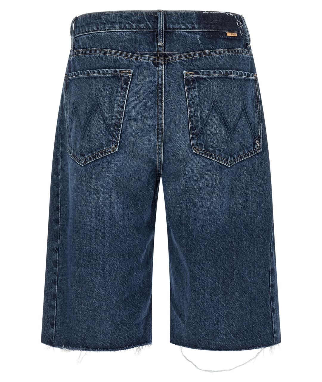 MOTHER Синие хлопковые шорты, фото 2