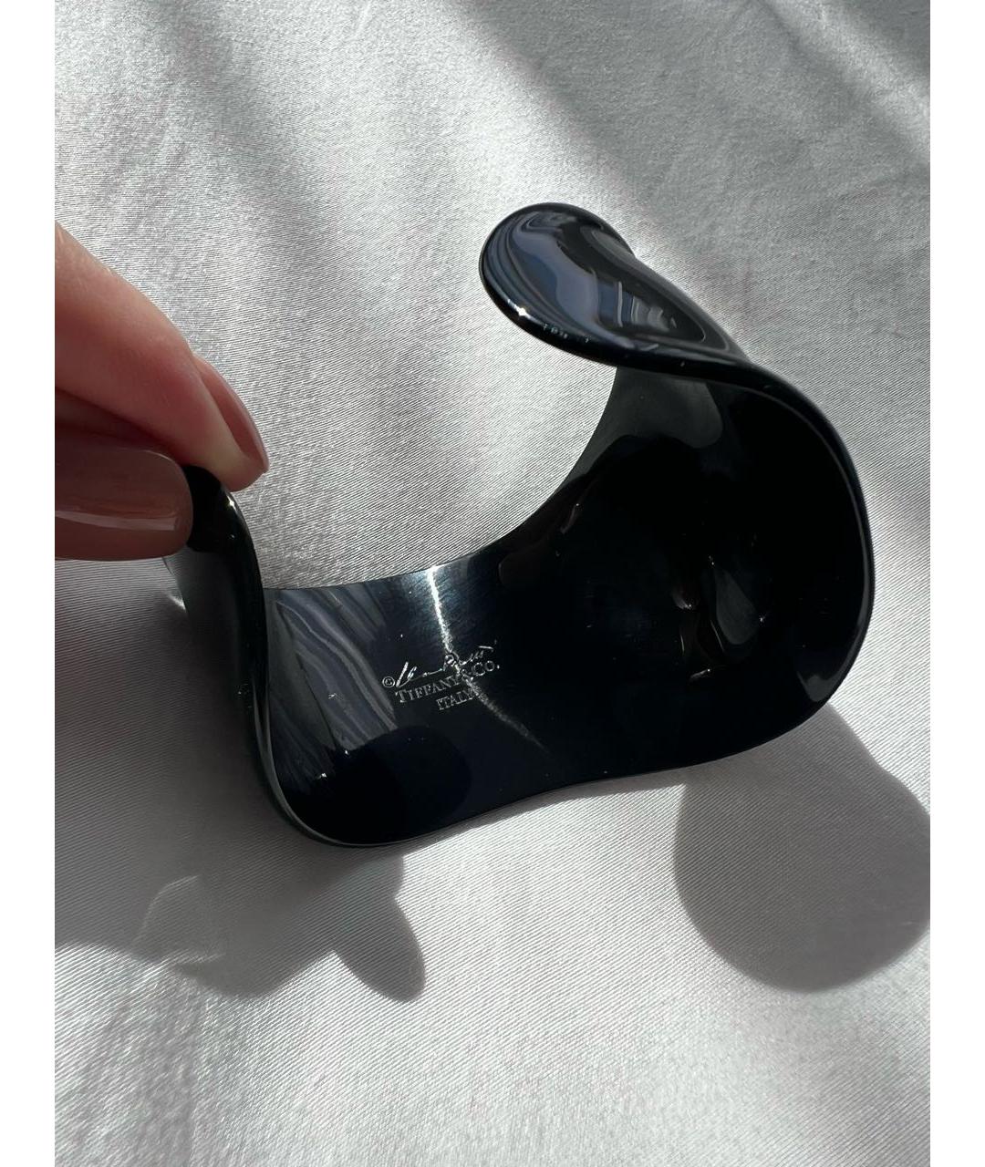 TIFFANY&CO Черный металлический браслет, фото 6