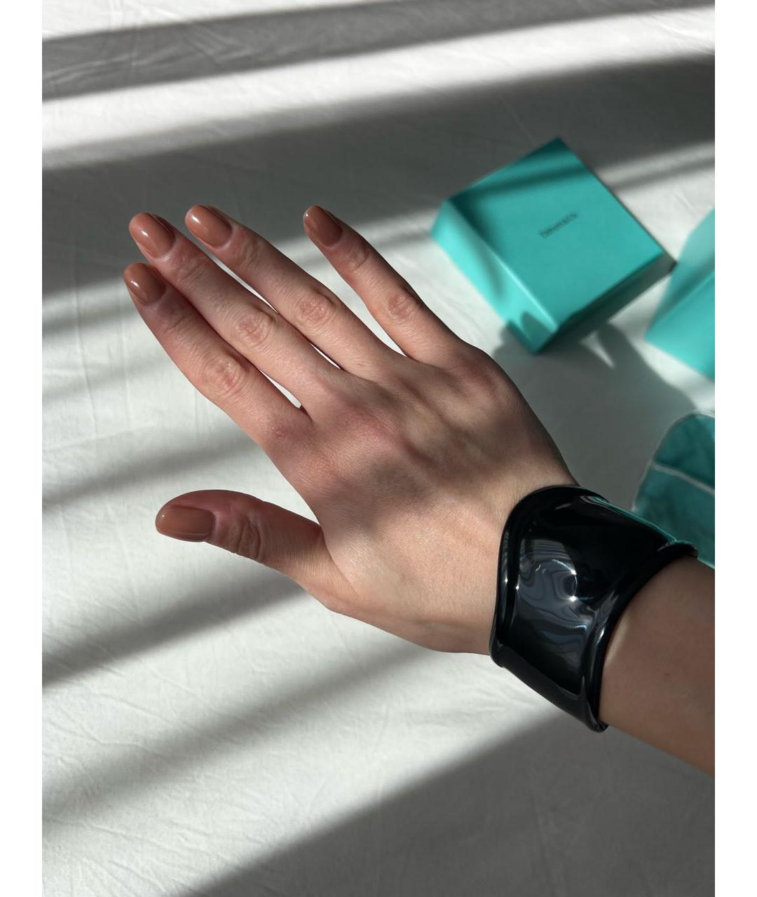 TIFFANY&CO Черный металлический браслет, фото 4