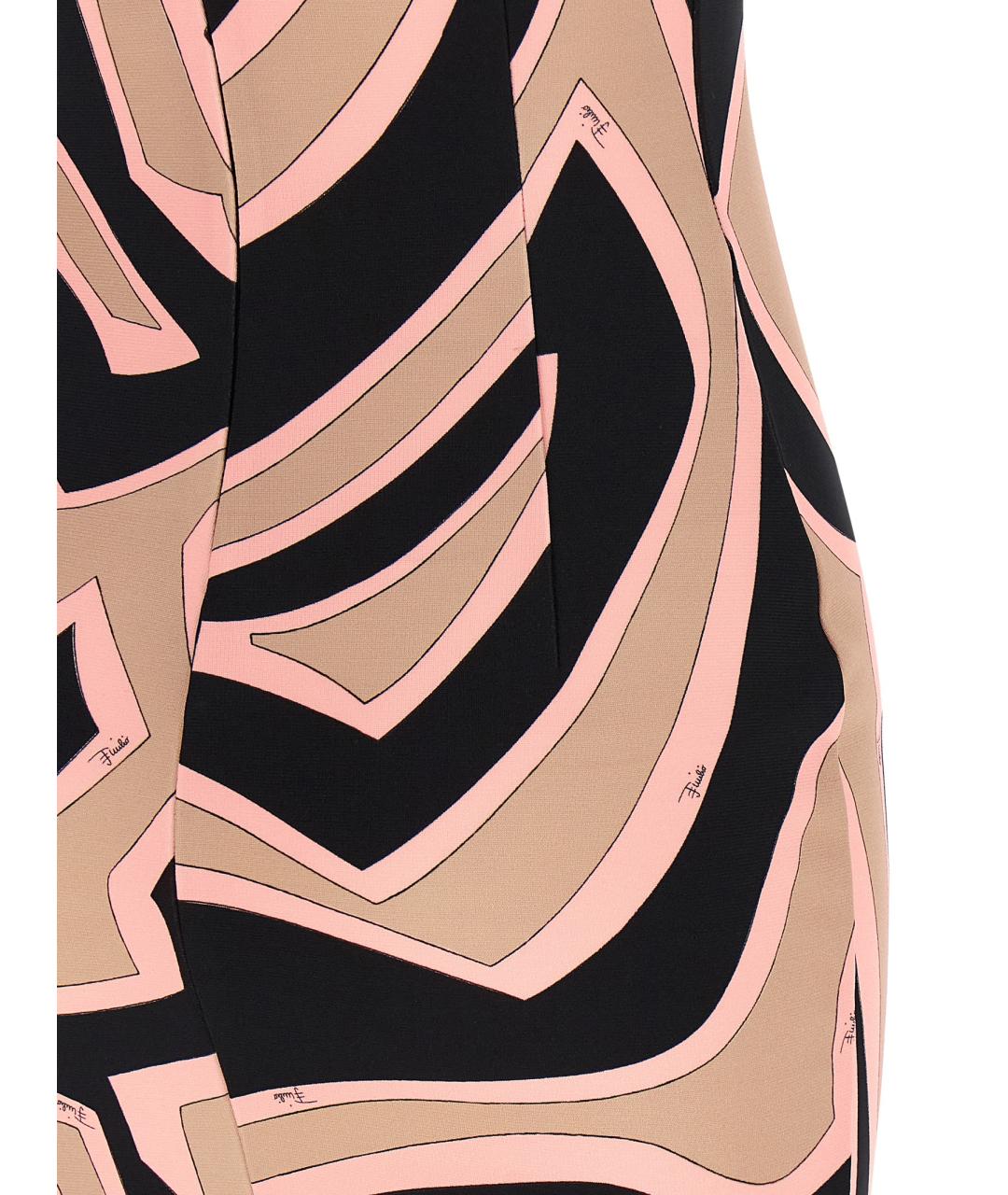 EMILIO PUCCI Розовое вискозное повседневное платье, фото 4