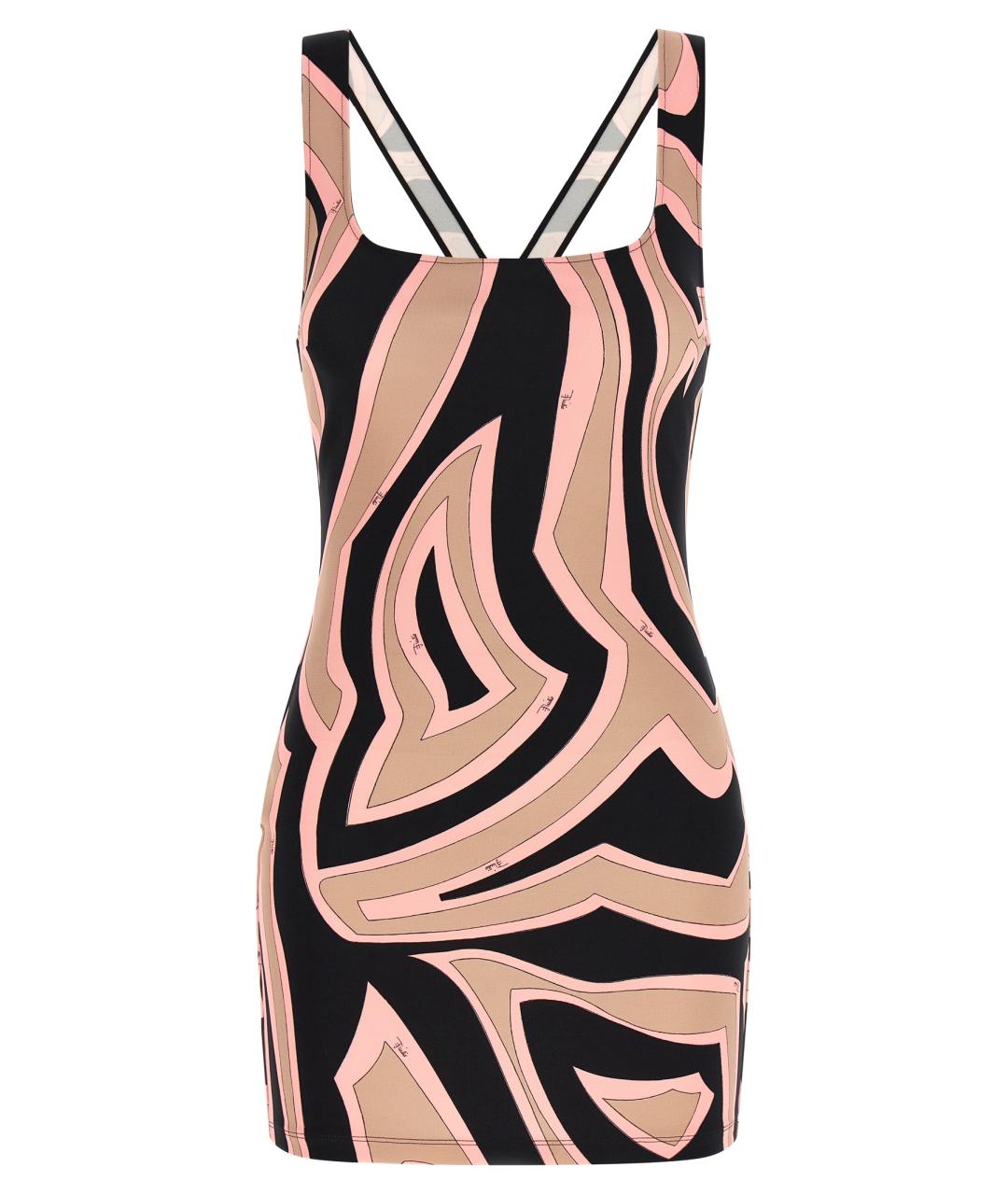 EMILIO PUCCI Розовое вискозное повседневное платье, фото 1