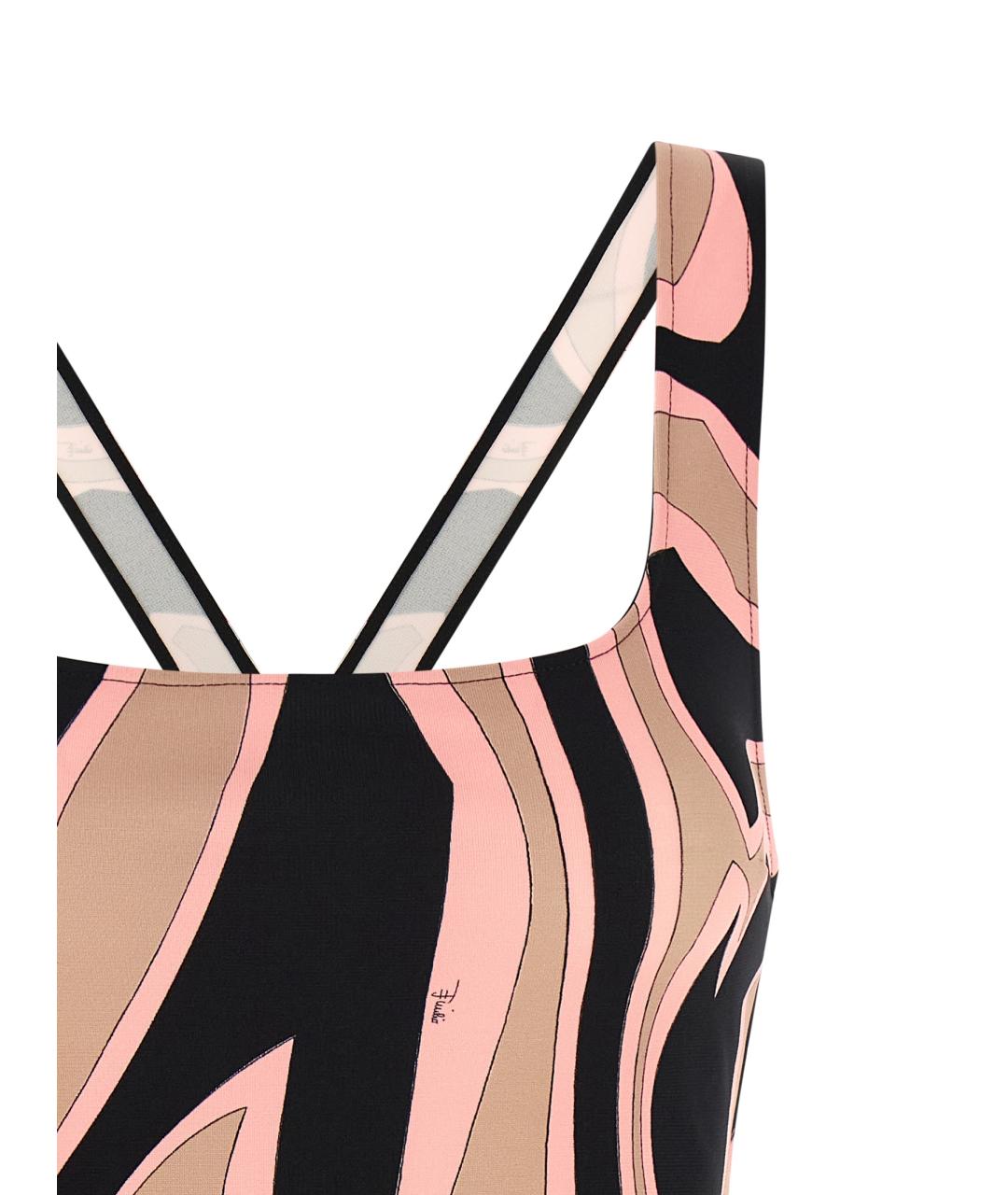 EMILIO PUCCI Розовое вискозное повседневное платье, фото 3