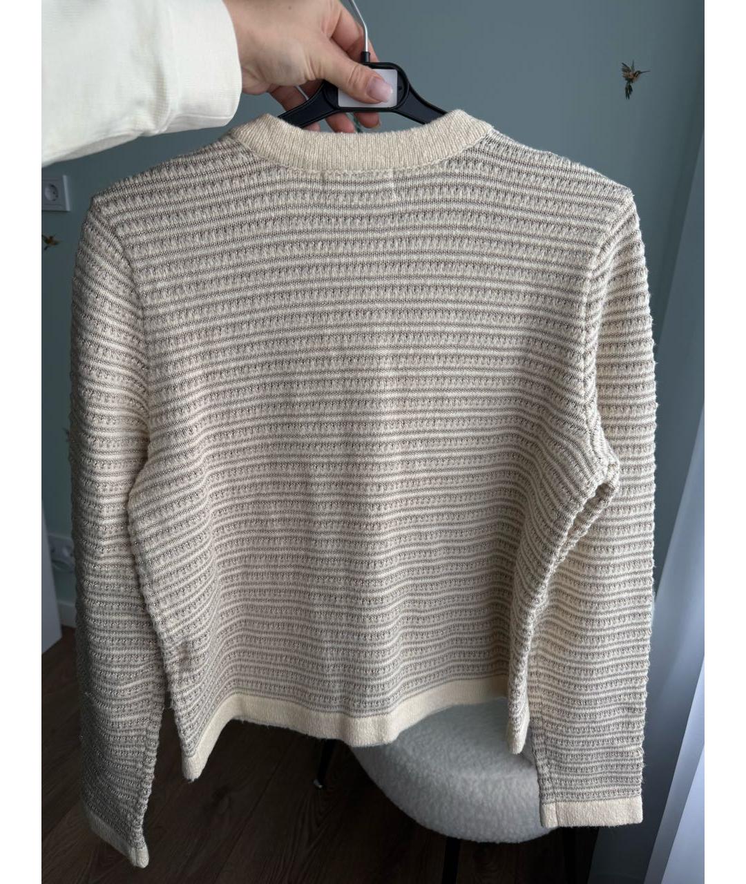 KARL LAGERFELD Бежевый вискозный кардиган, фото 3