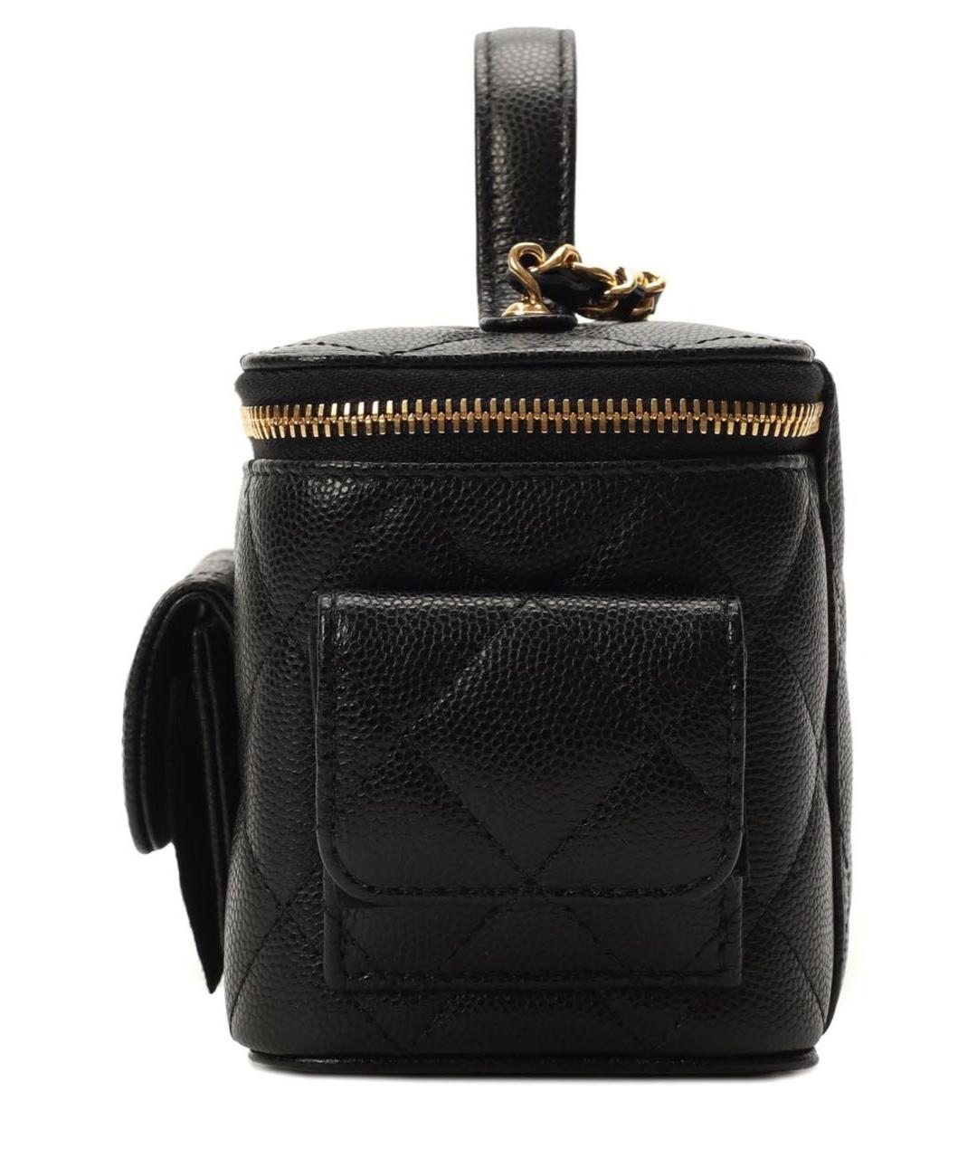 CHANEL Черная кожаная сумка через плечо, фото 3