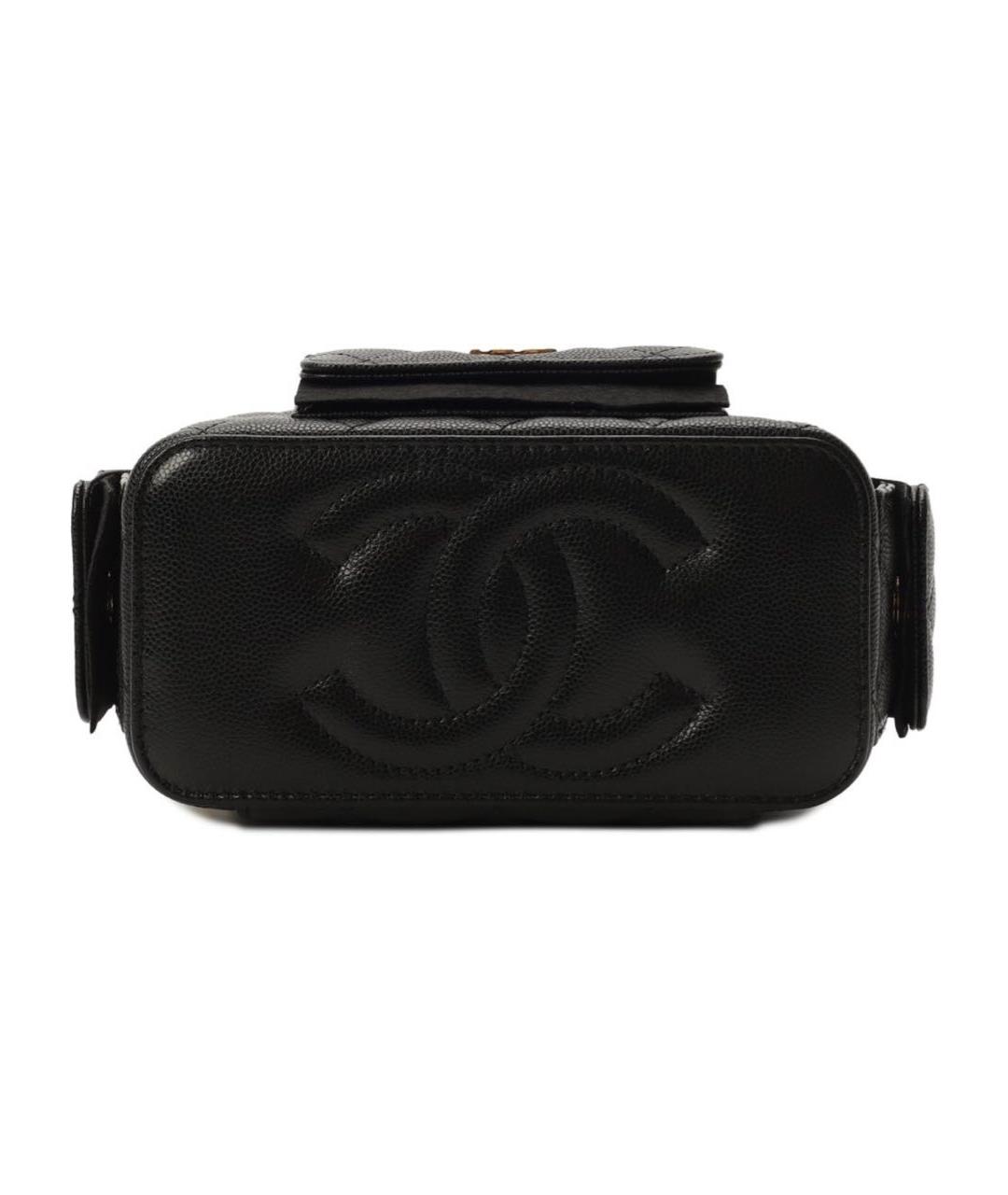 CHANEL Черная кожаная сумка через плечо, фото 4