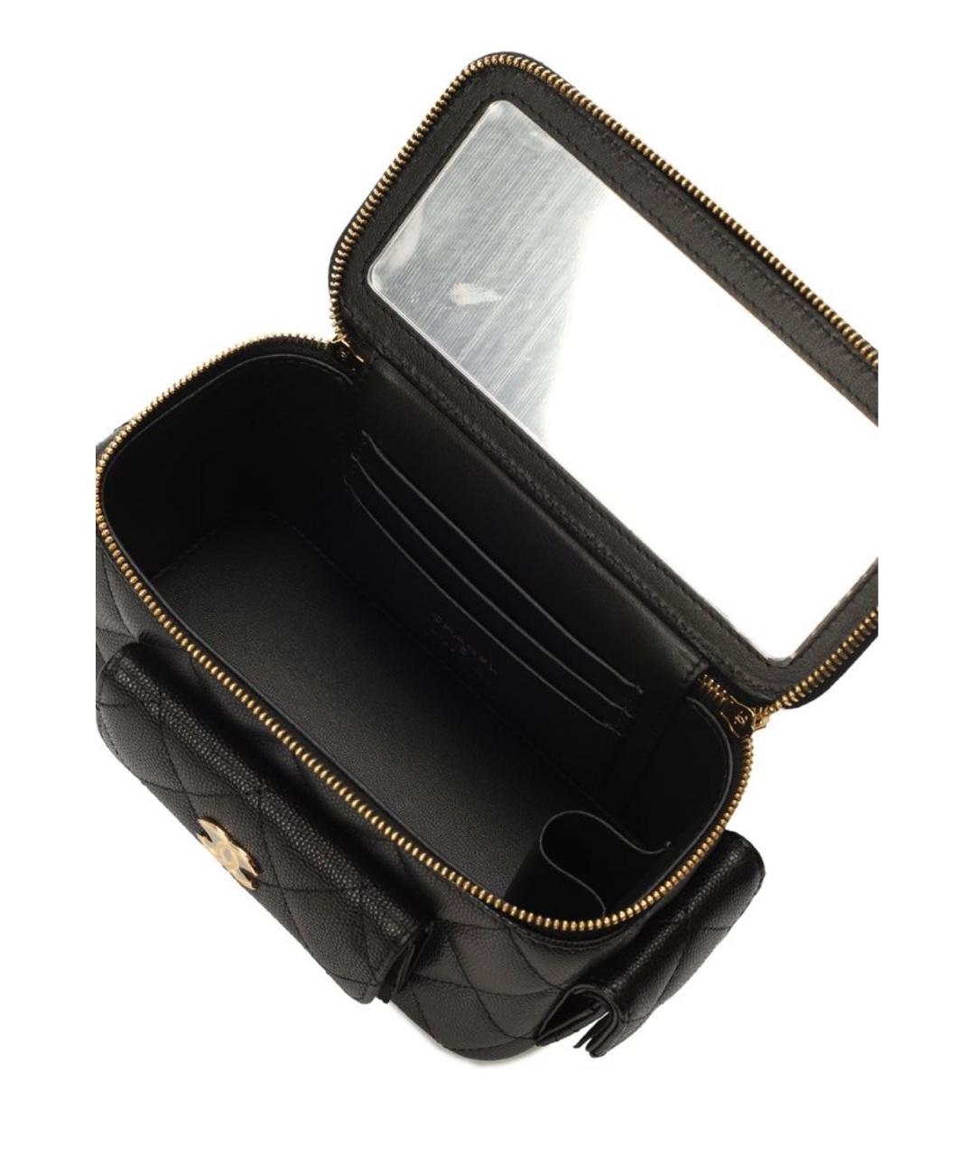 CHANEL Черная кожаная сумка через плечо, фото 5