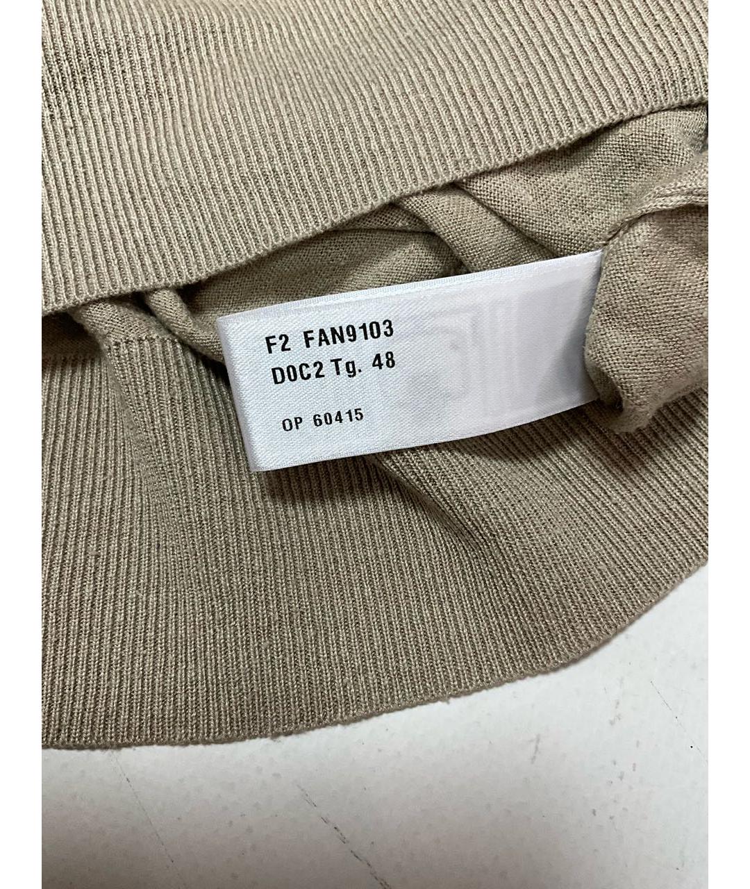 LORO PIANA Бежевое поло с коротким рукавом, фото 6