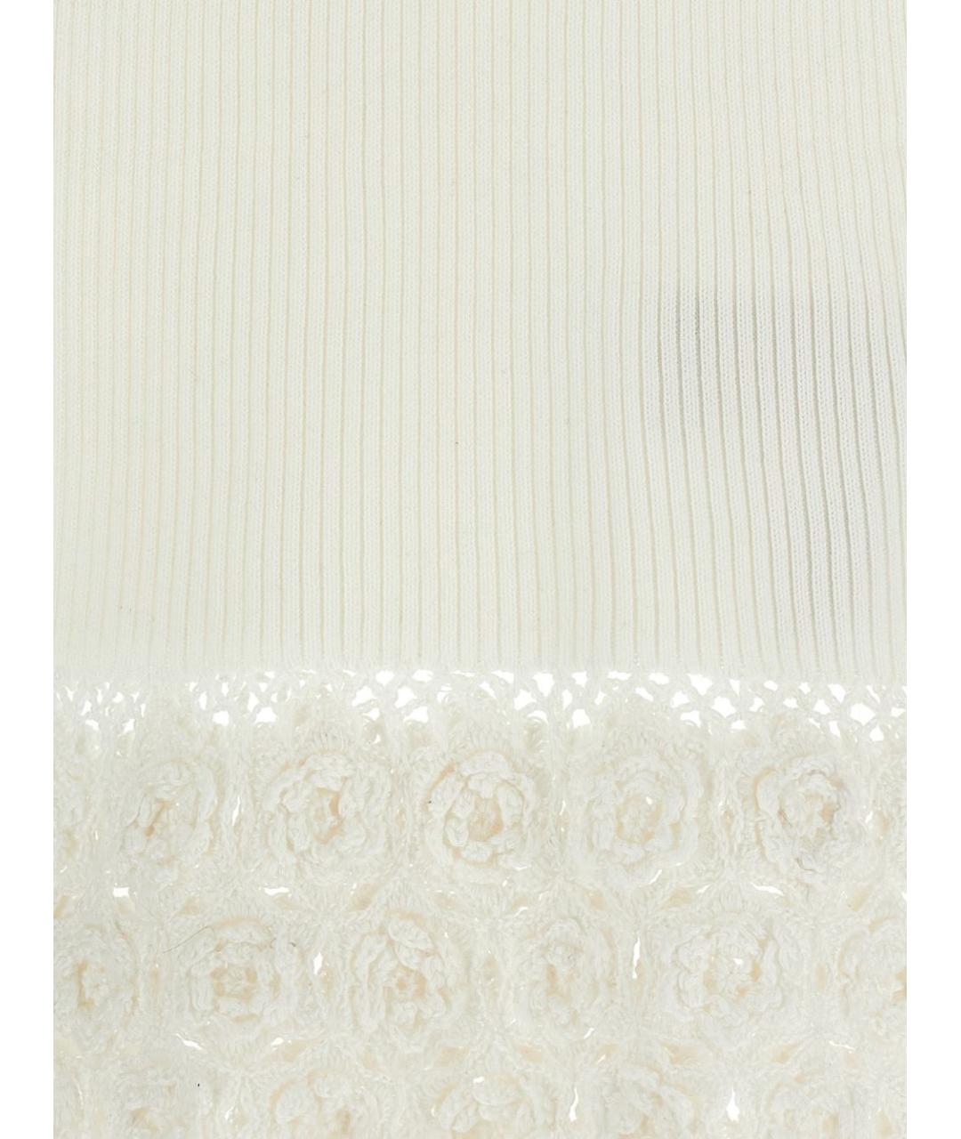 GANNI Белая хлопковая майка, фото 4