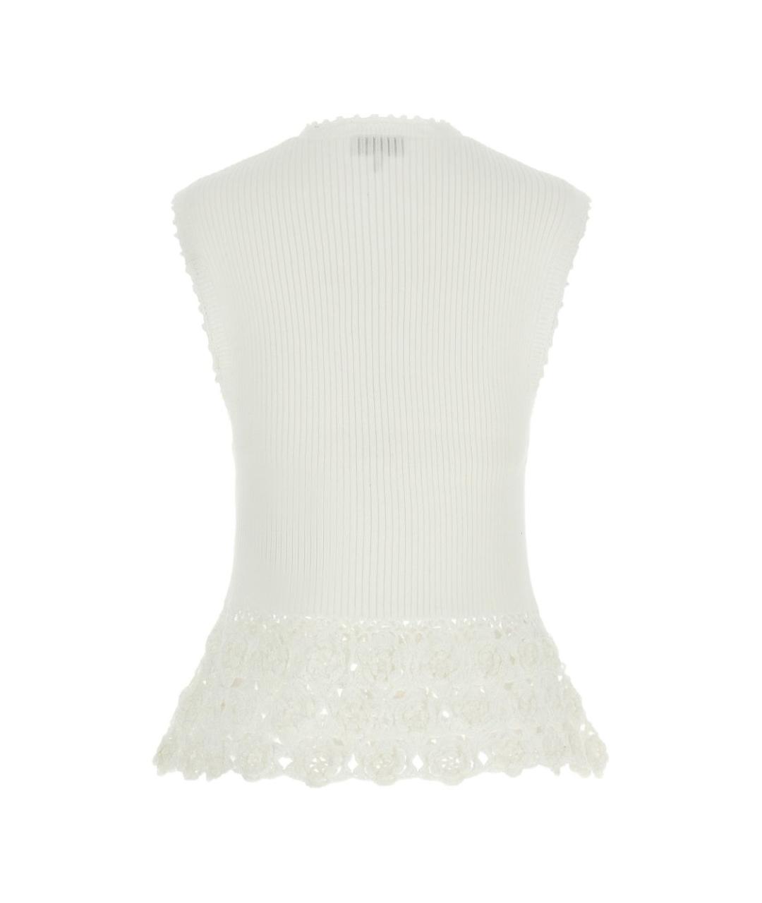 GANNI Белая хлопковая майка, фото 3