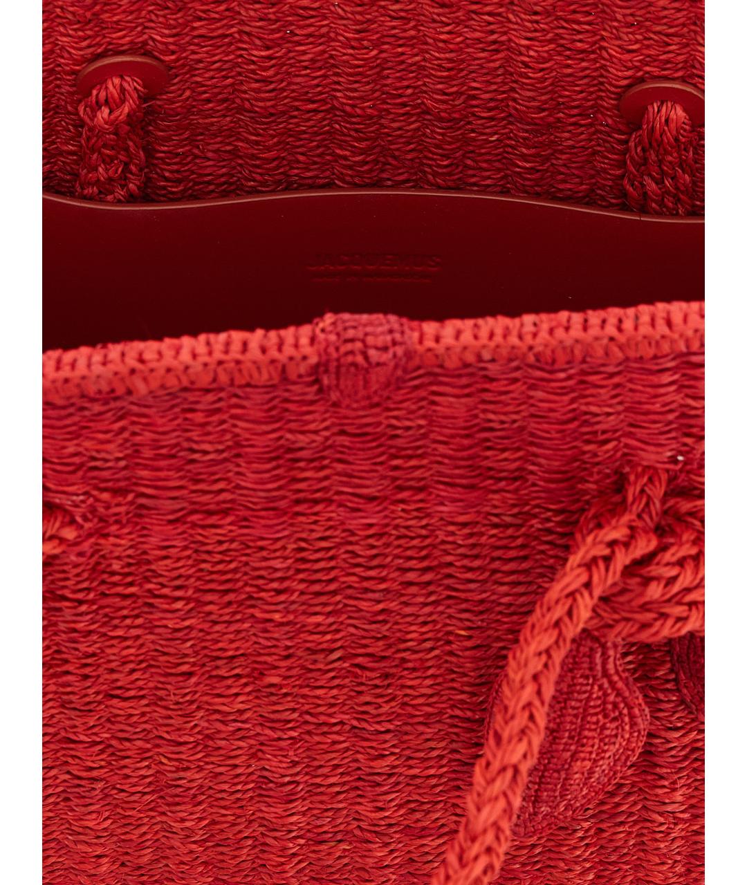 JACQUEMUS Красная сумка через плечо, фото 3